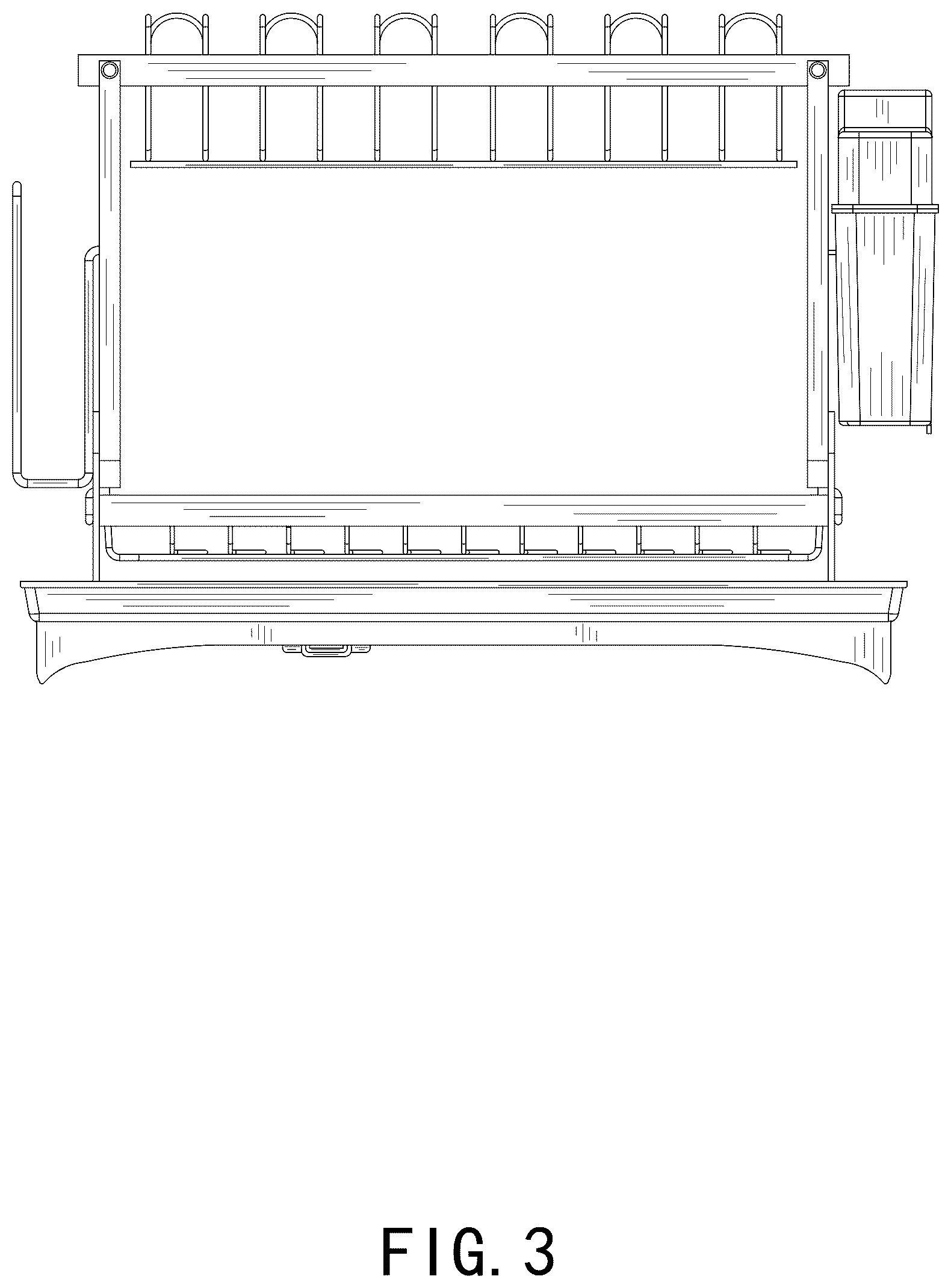 Patent USD1125754 Figure 3 – Dish drainer