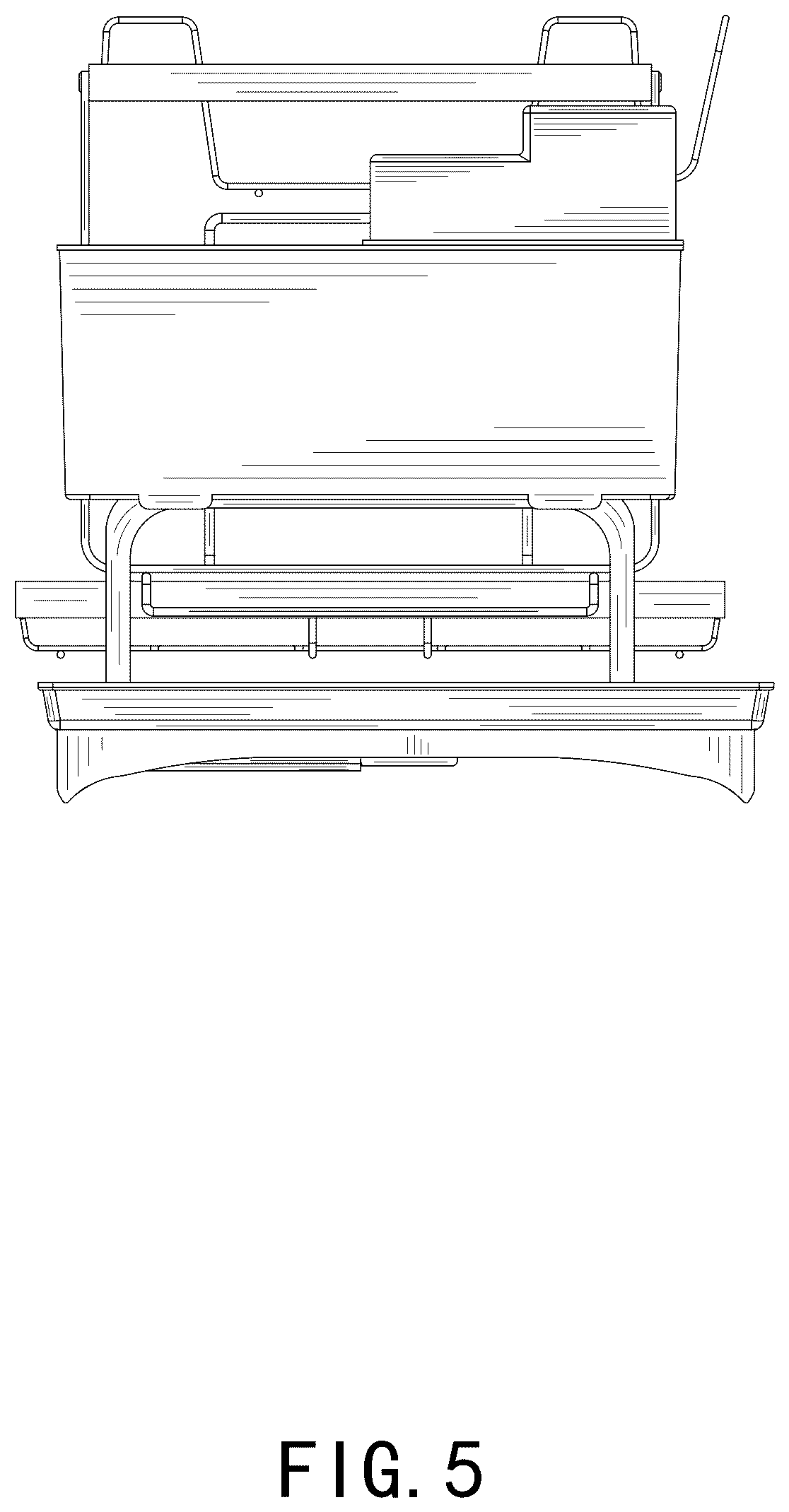 Patent USD1125754 Figure 5 – Dish drainer