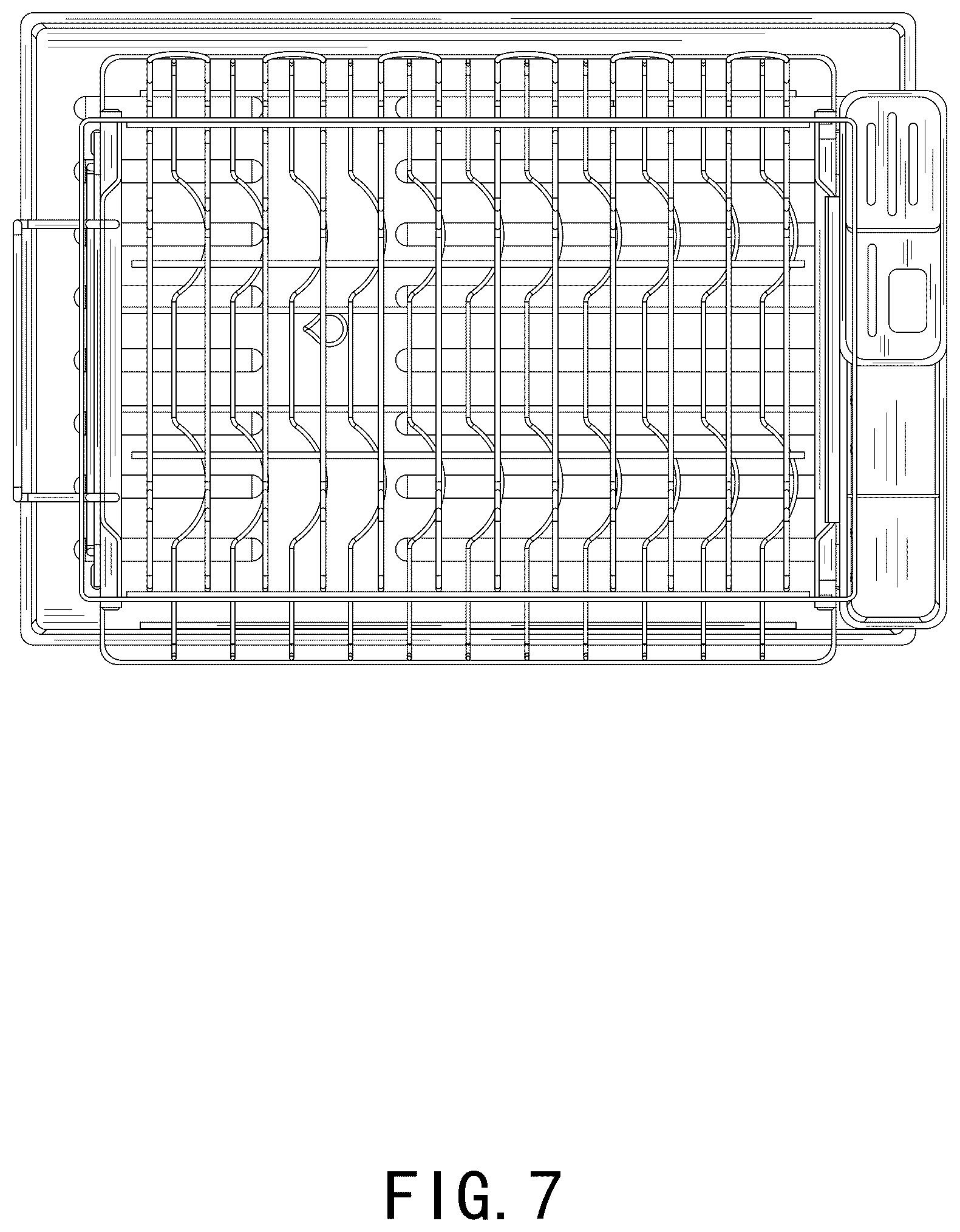 Patent USD1125754 Figure 7 – Dish drainer