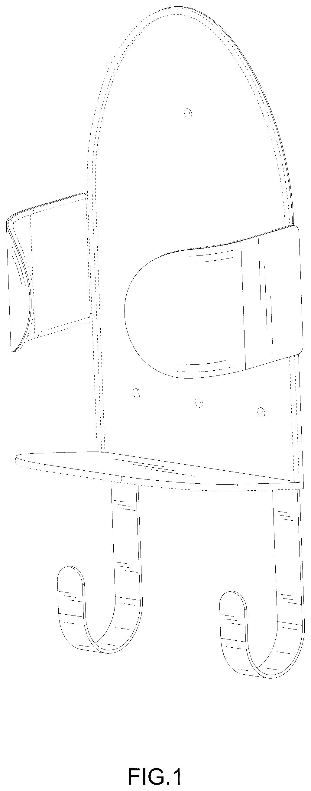 Patent USD1125755 — Ironing board holder — Figure 1