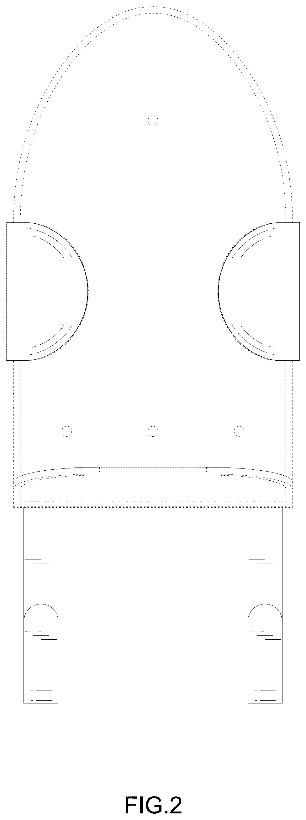 Patent USD1125755 Figure 2 – Ironing board holder