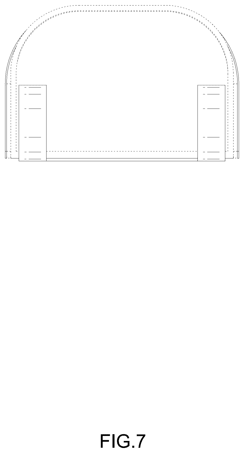 Patent USD1125755 Figure 7 – Ironing board holder