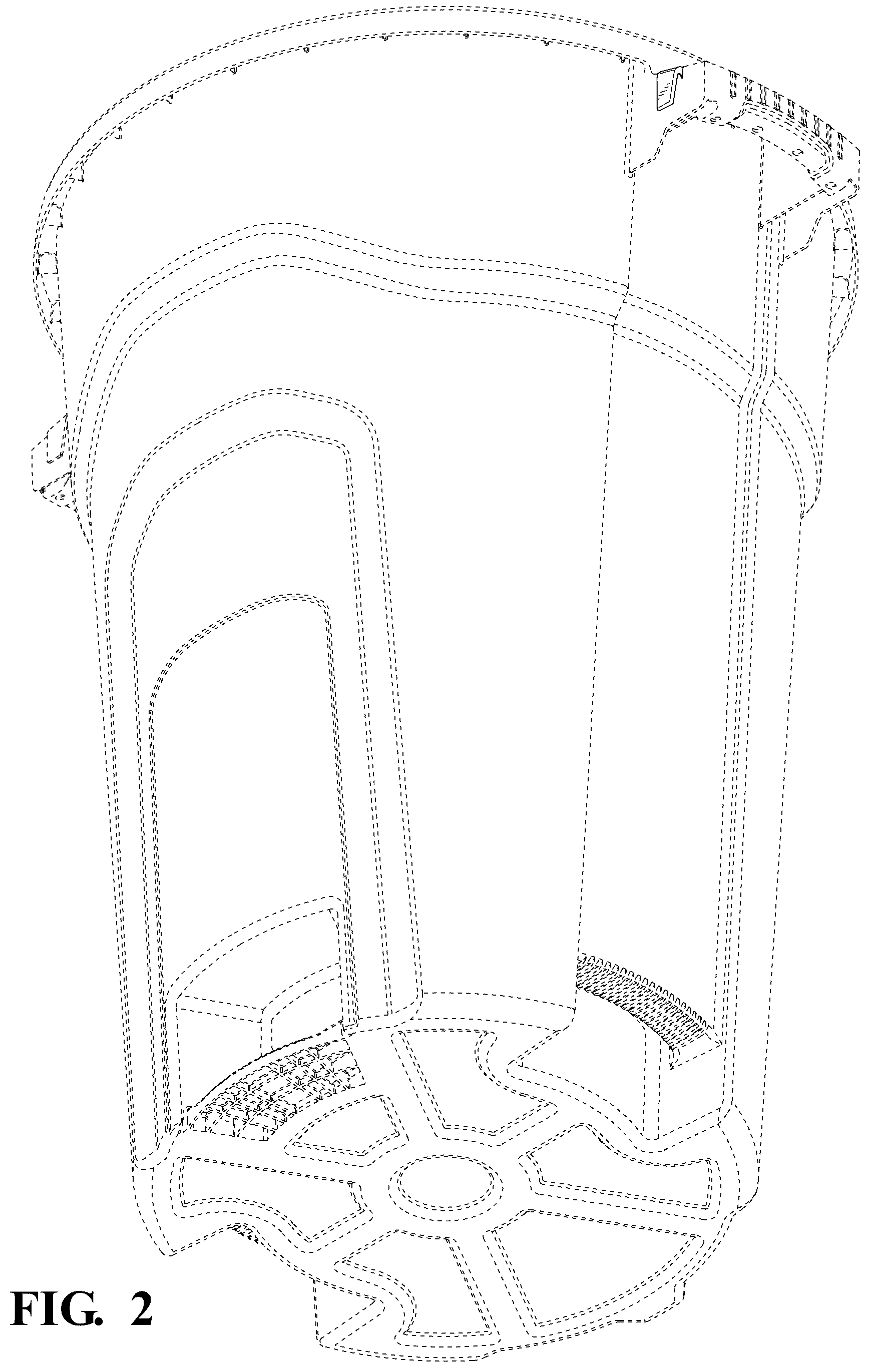 Patent USD1125760 Figure 2 – Trash can cinch