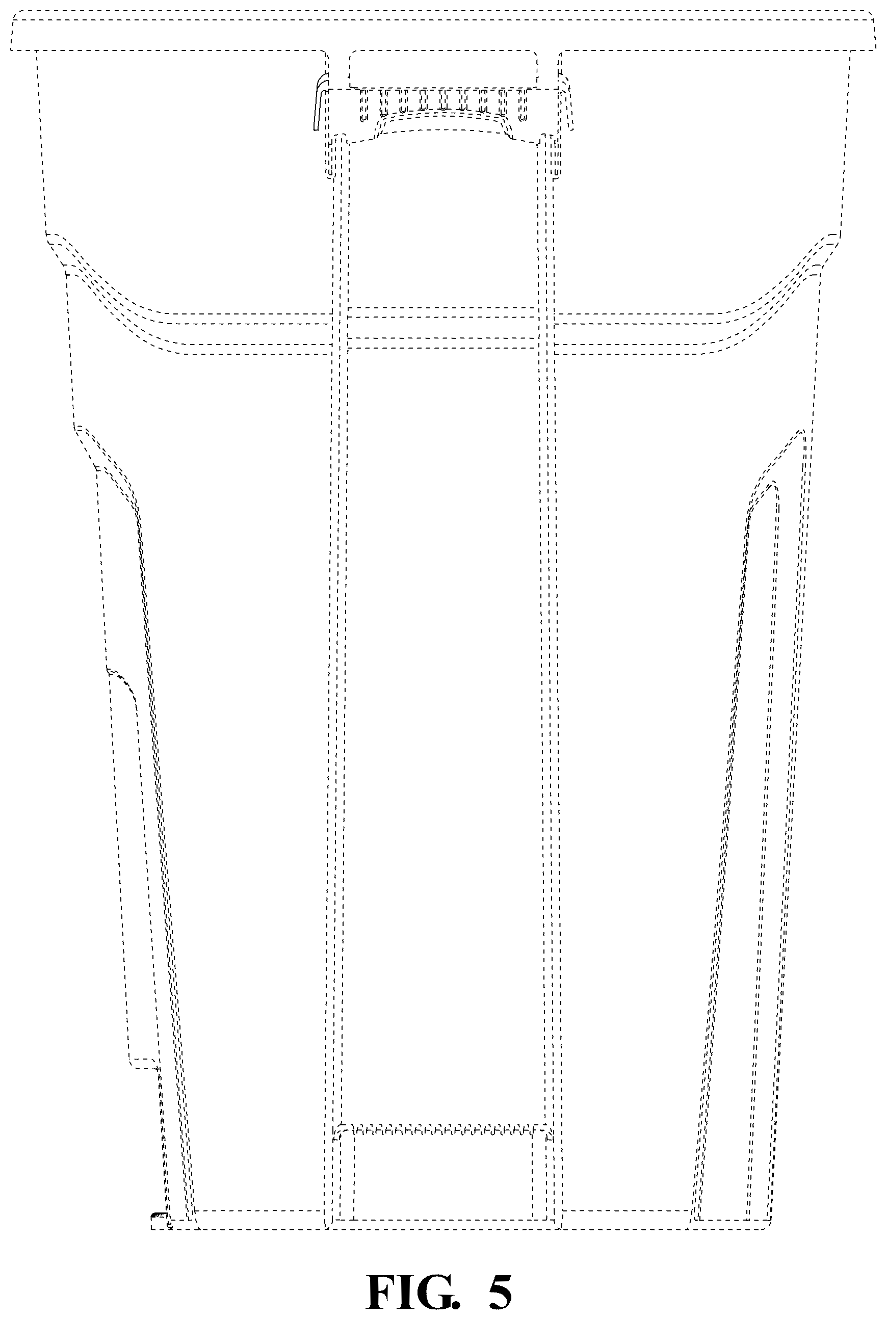 Patent USD1125760 Figure 5 – Trash can cinch