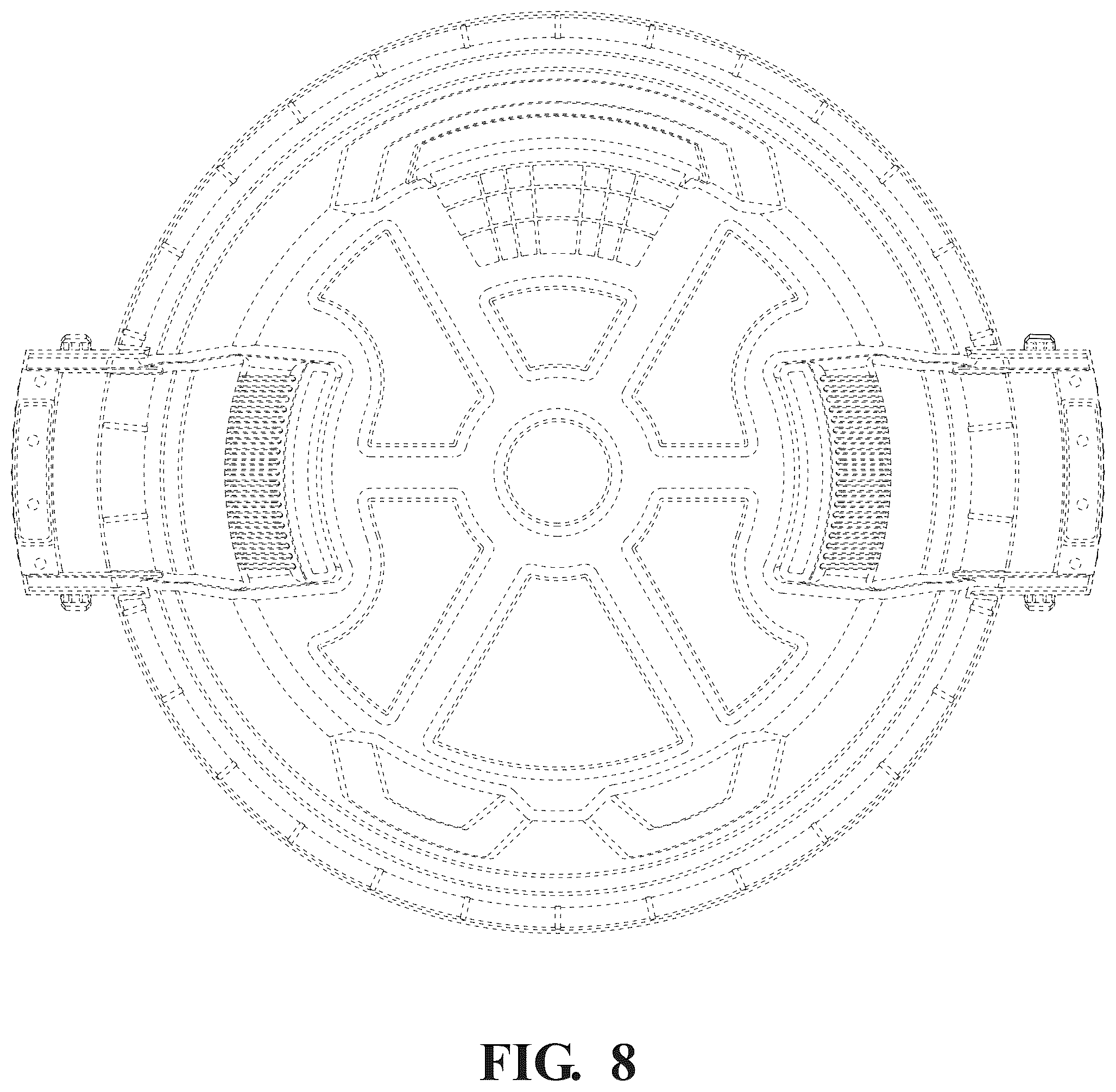 Patent USD1125760 Figure 8 – Trash can cinch