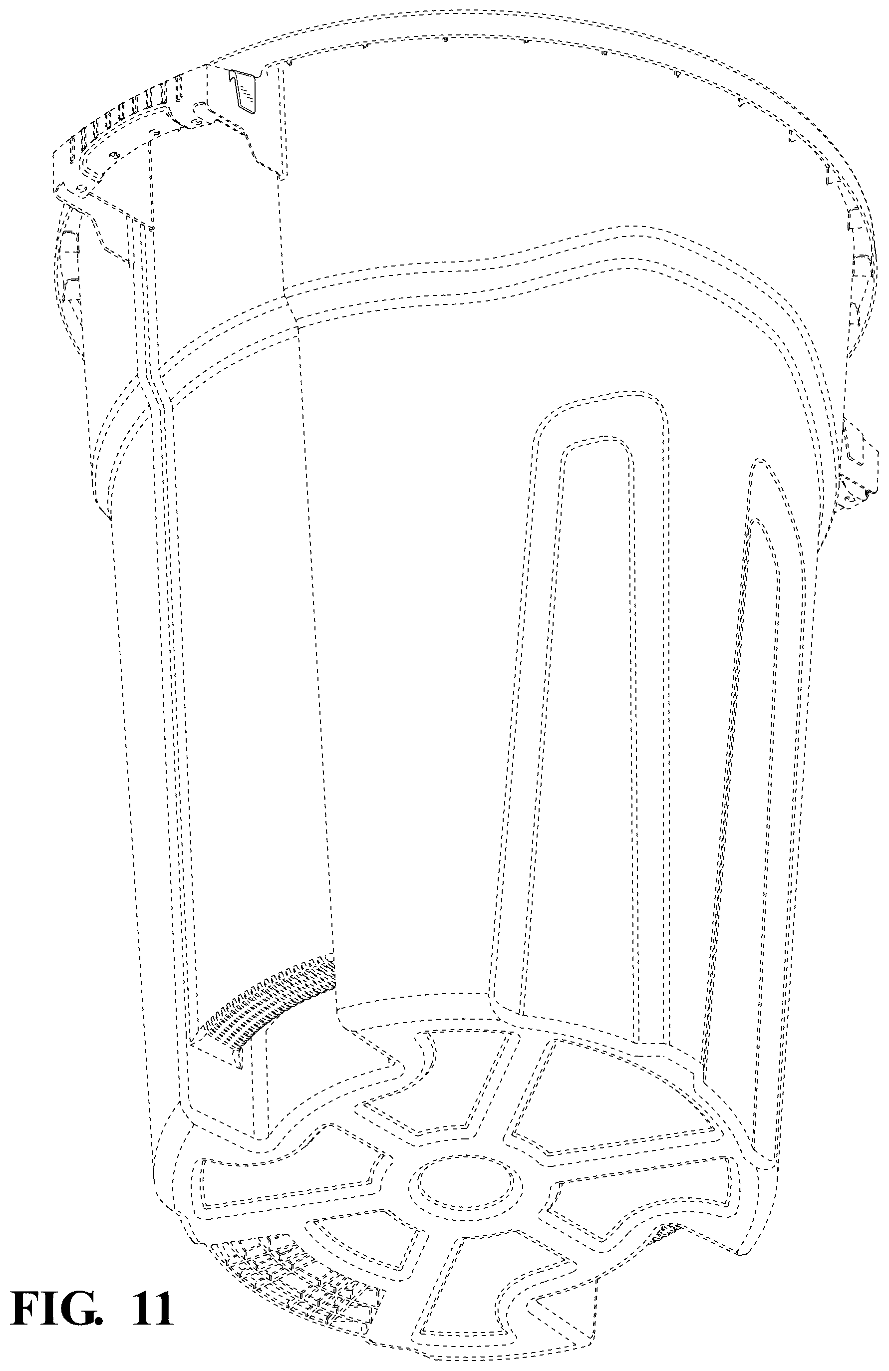 Patent USD1125760 Figure 11 – Trash can cinch