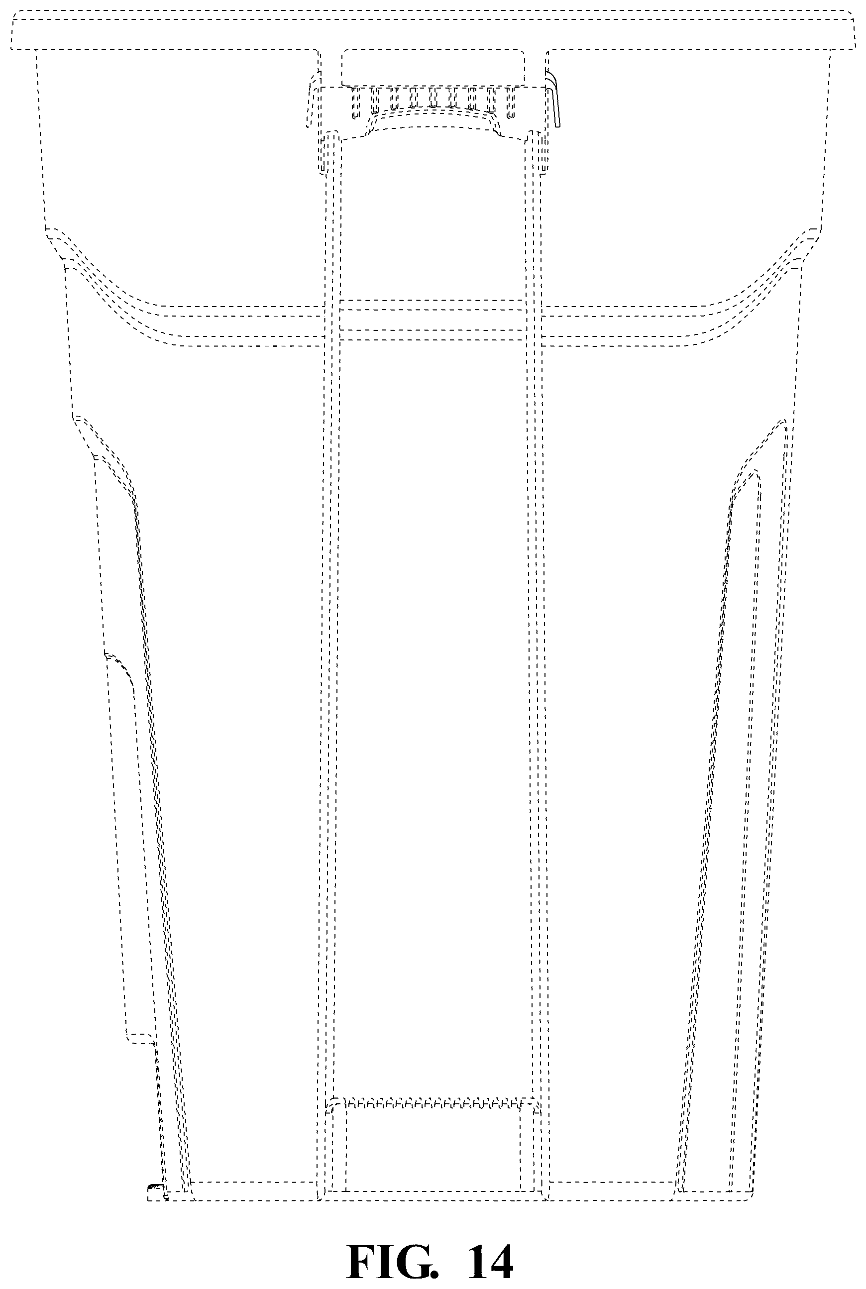 Patent USD1125760 Figure 14 – Trash can cinch