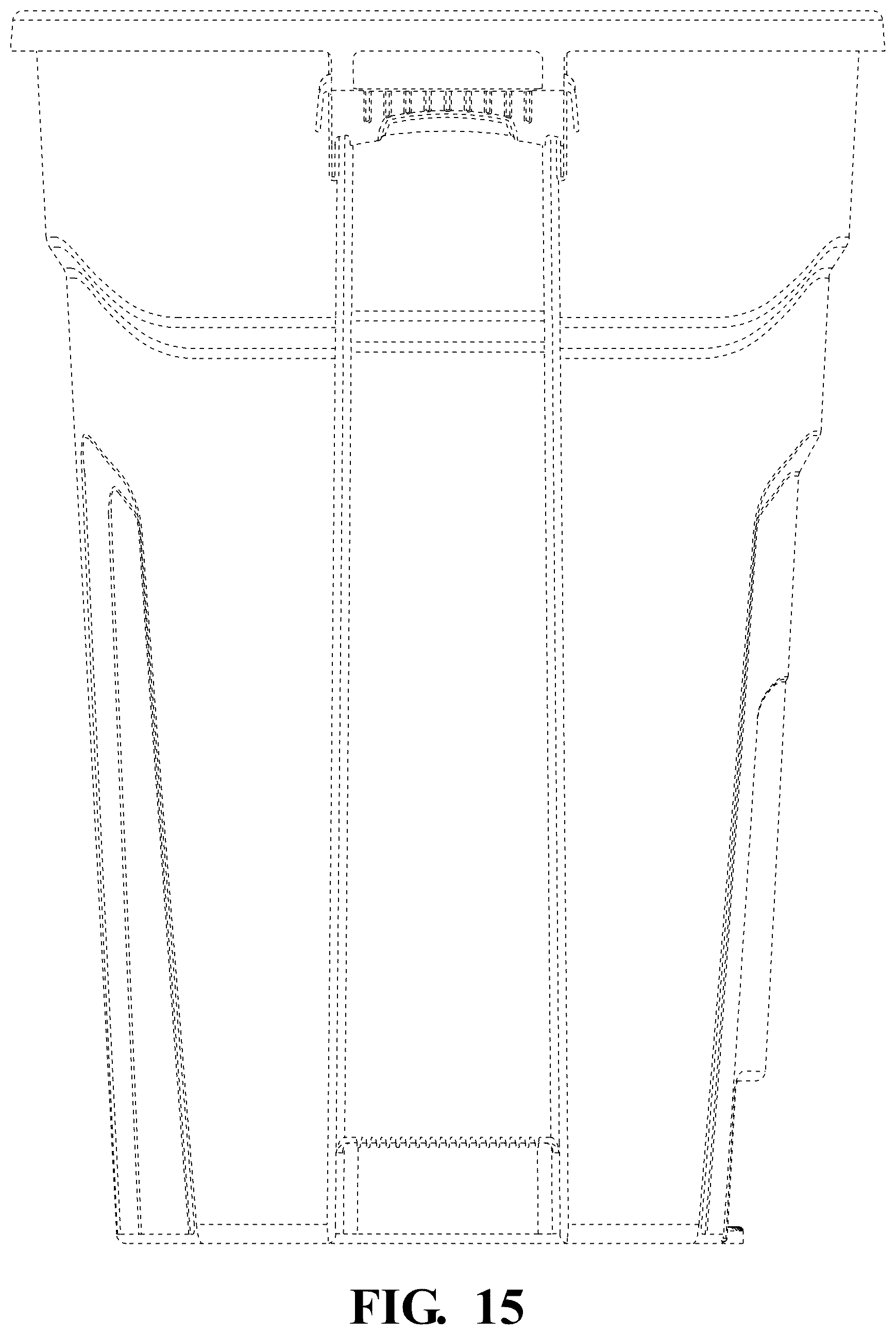 Patent USD1125760 Figure 15 – Trash can cinch