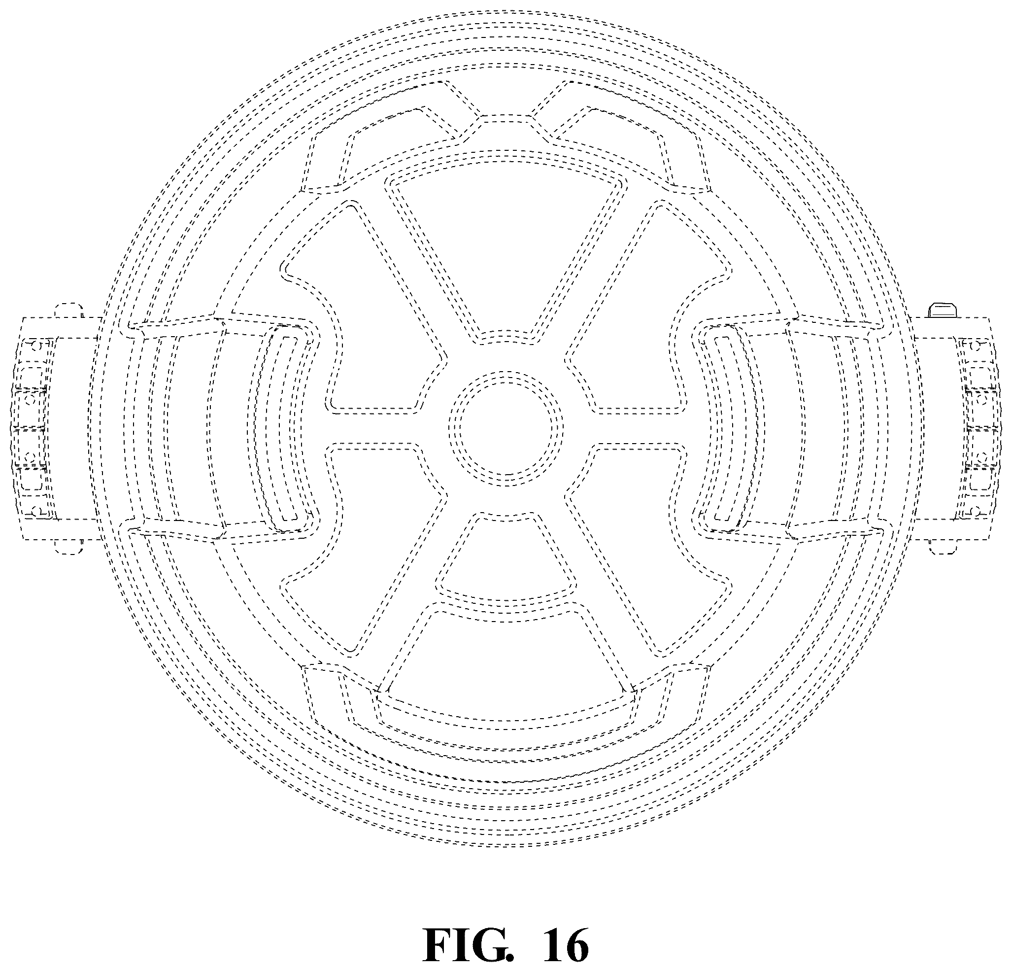Patent USD1125760 Figure 16 – Trash can cinch