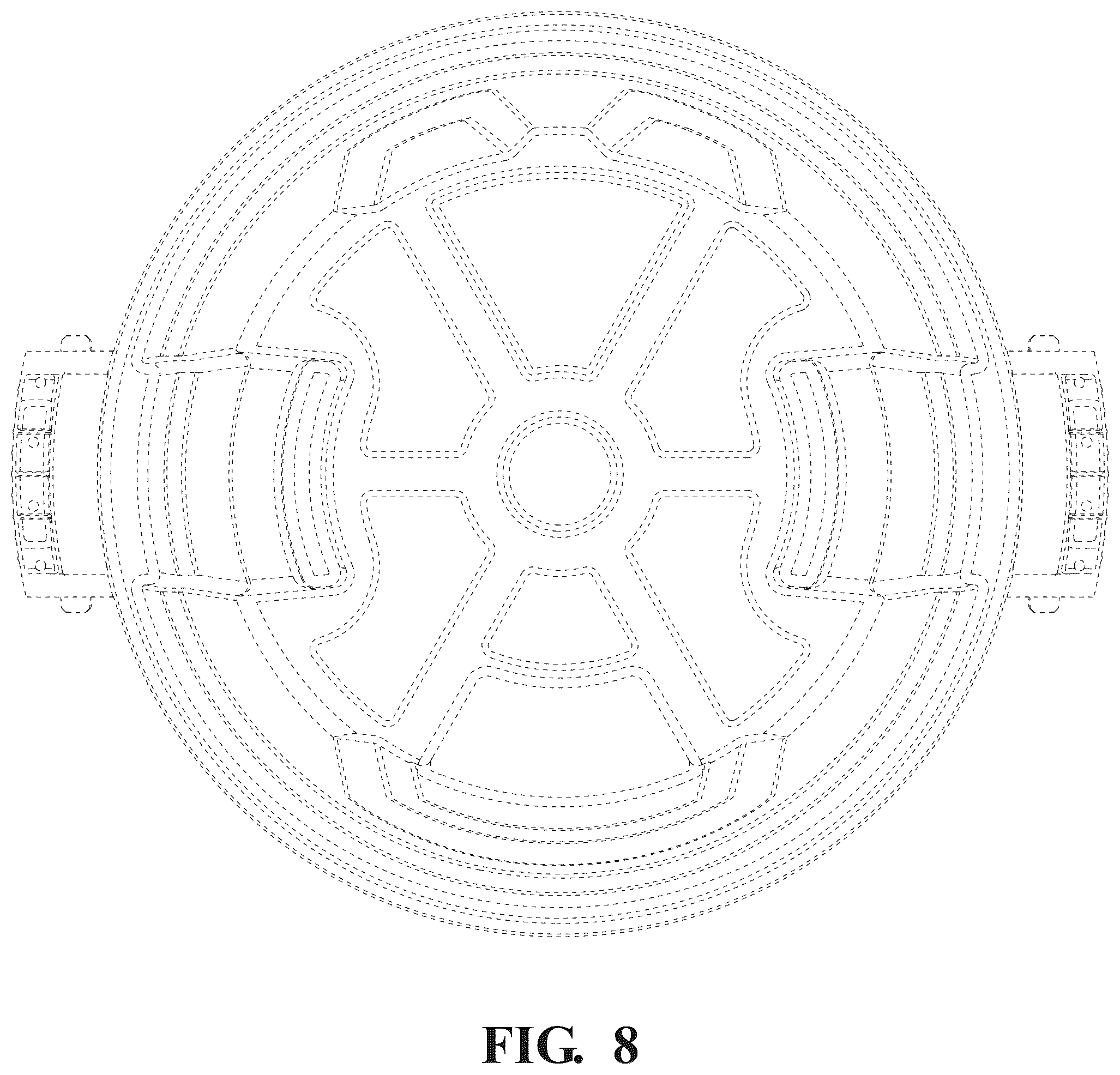 Patent USD1125761 Figure 8 – Trash can vents