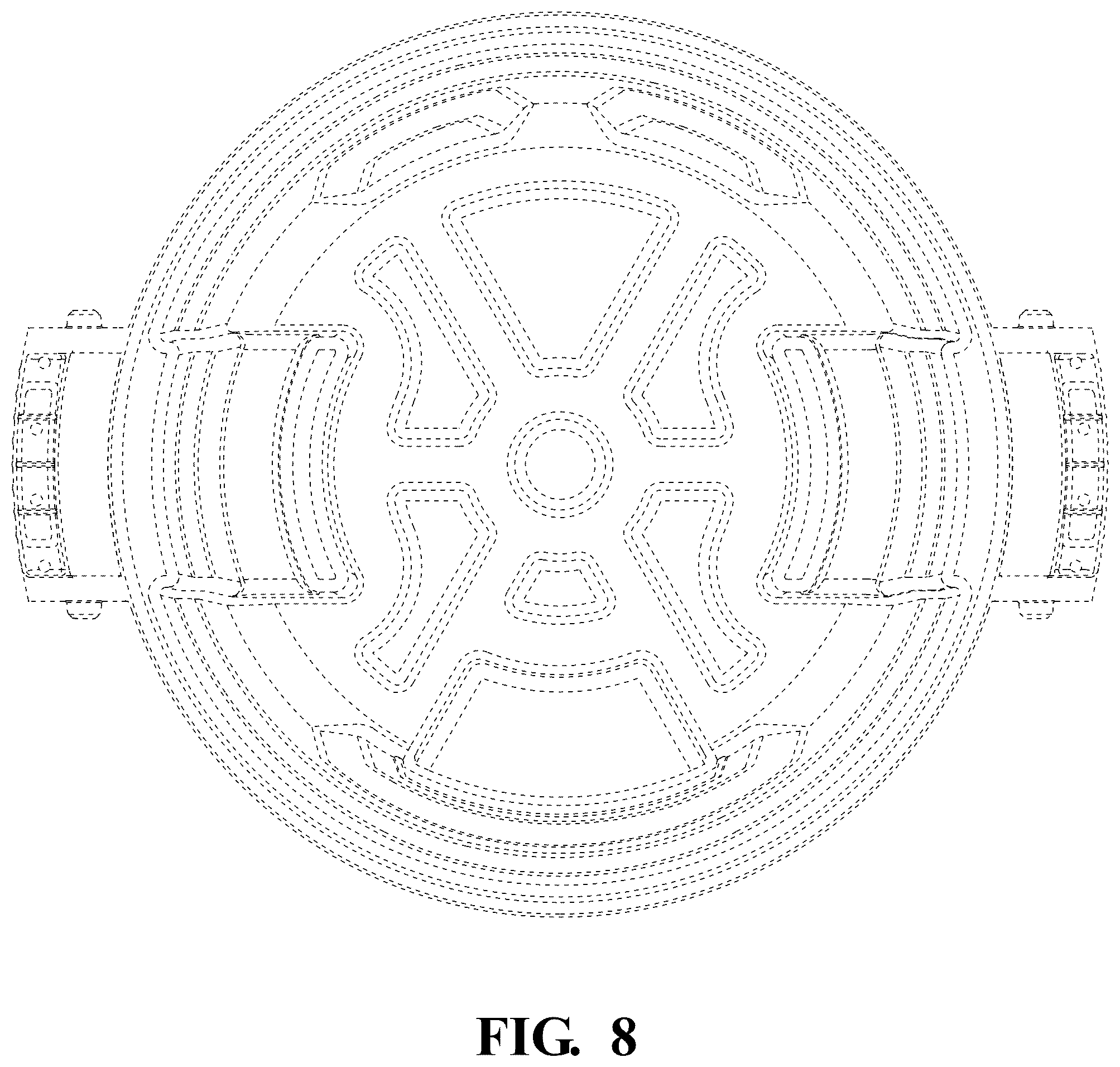 Patent USD1125762 Figure 8 – Trash can vents