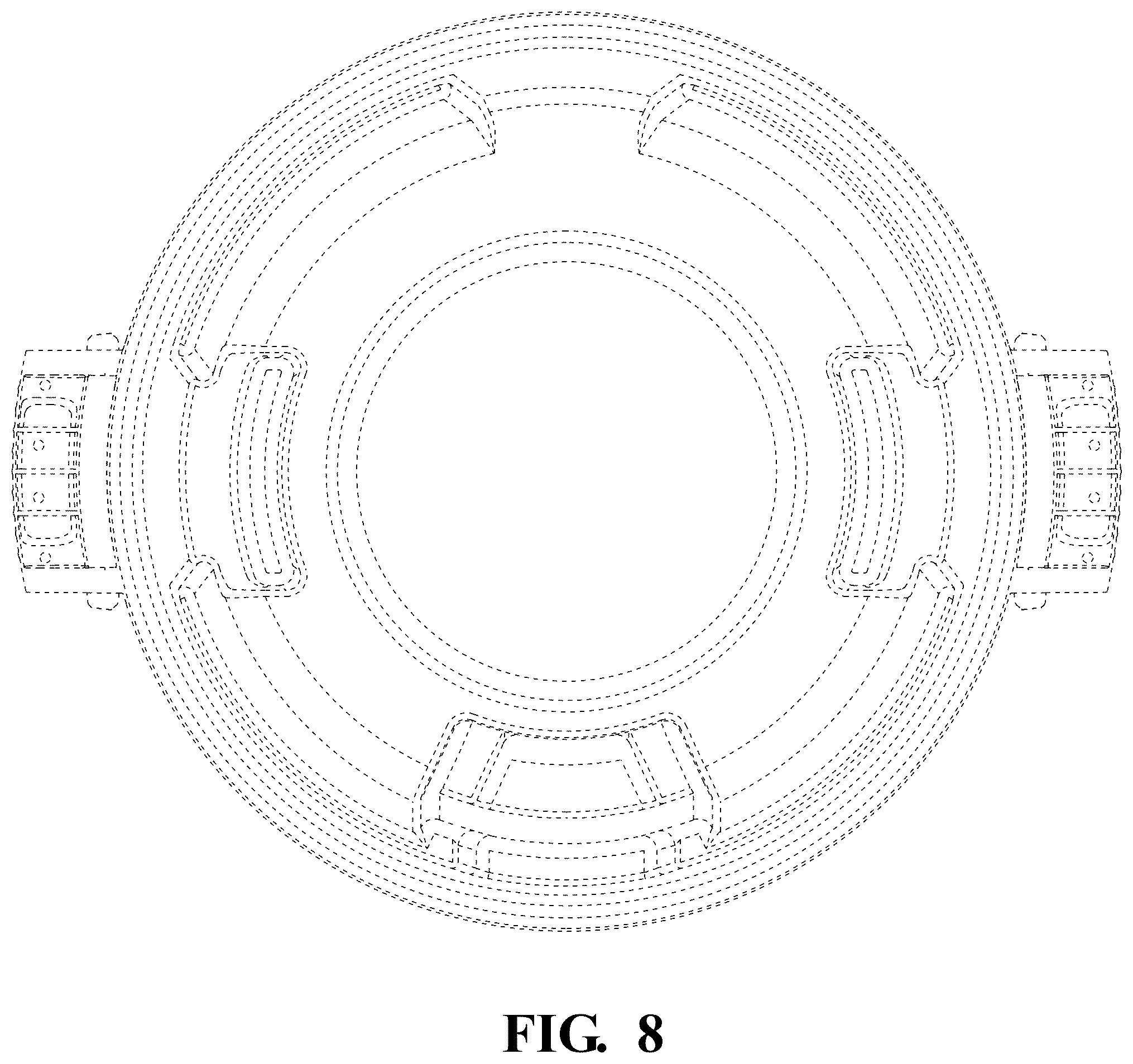 Patent USD1125763 Figure 8 – Trash can vents
