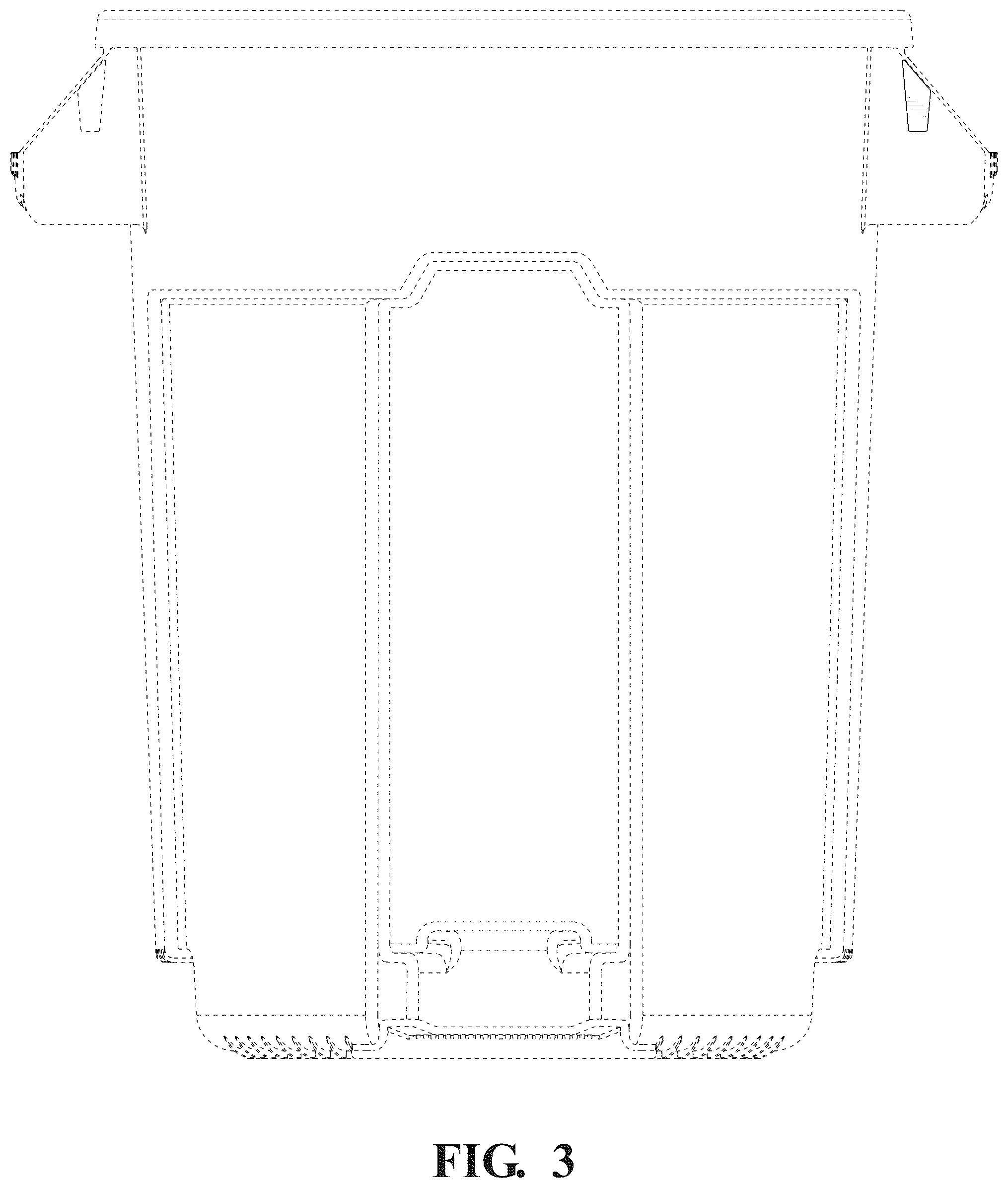 Patent USD1125764 Figure 3 – Trash can cinch