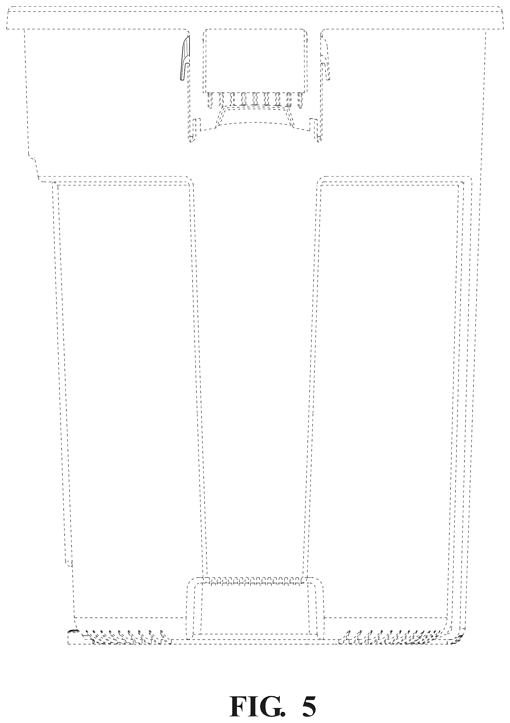 Patent USD1125764 Figure 5 – Trash can cinch