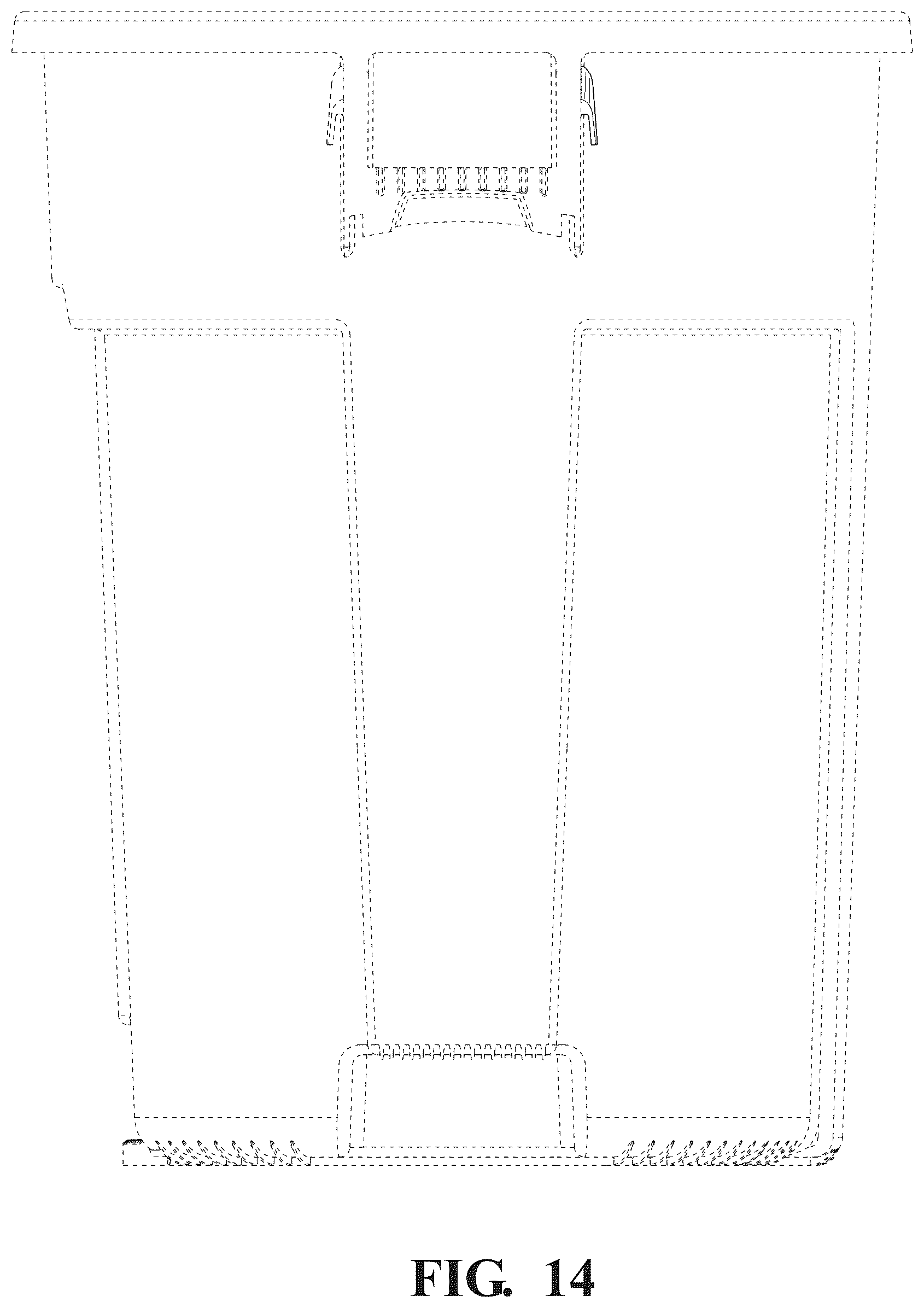 Patent USD1125764 Figure 14 – Trash can cinch