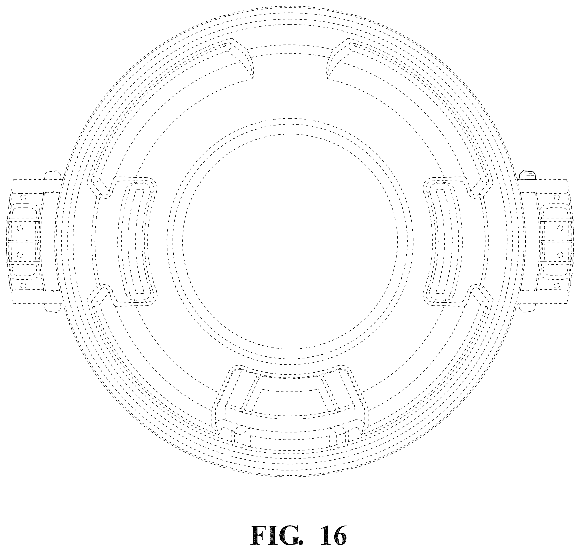 Patent USD1125764 Figure 16 – Trash can cinch