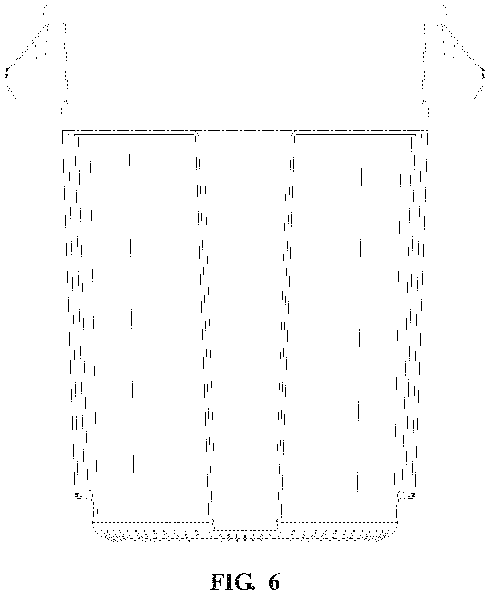 Patent USD1125765 Figure 6 – Trash can vents