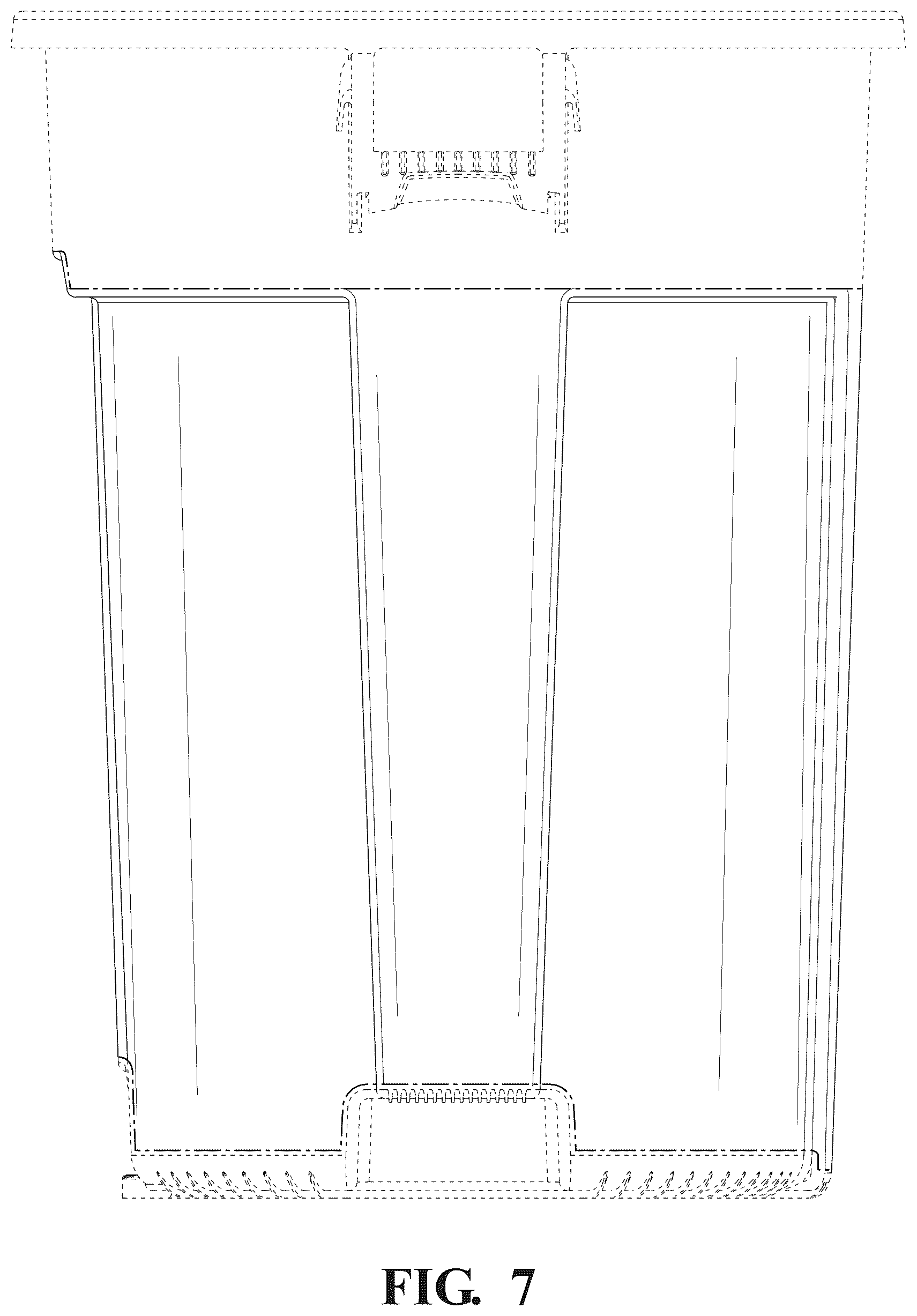 Patent USD1125765 Figure 7 – Trash can vents