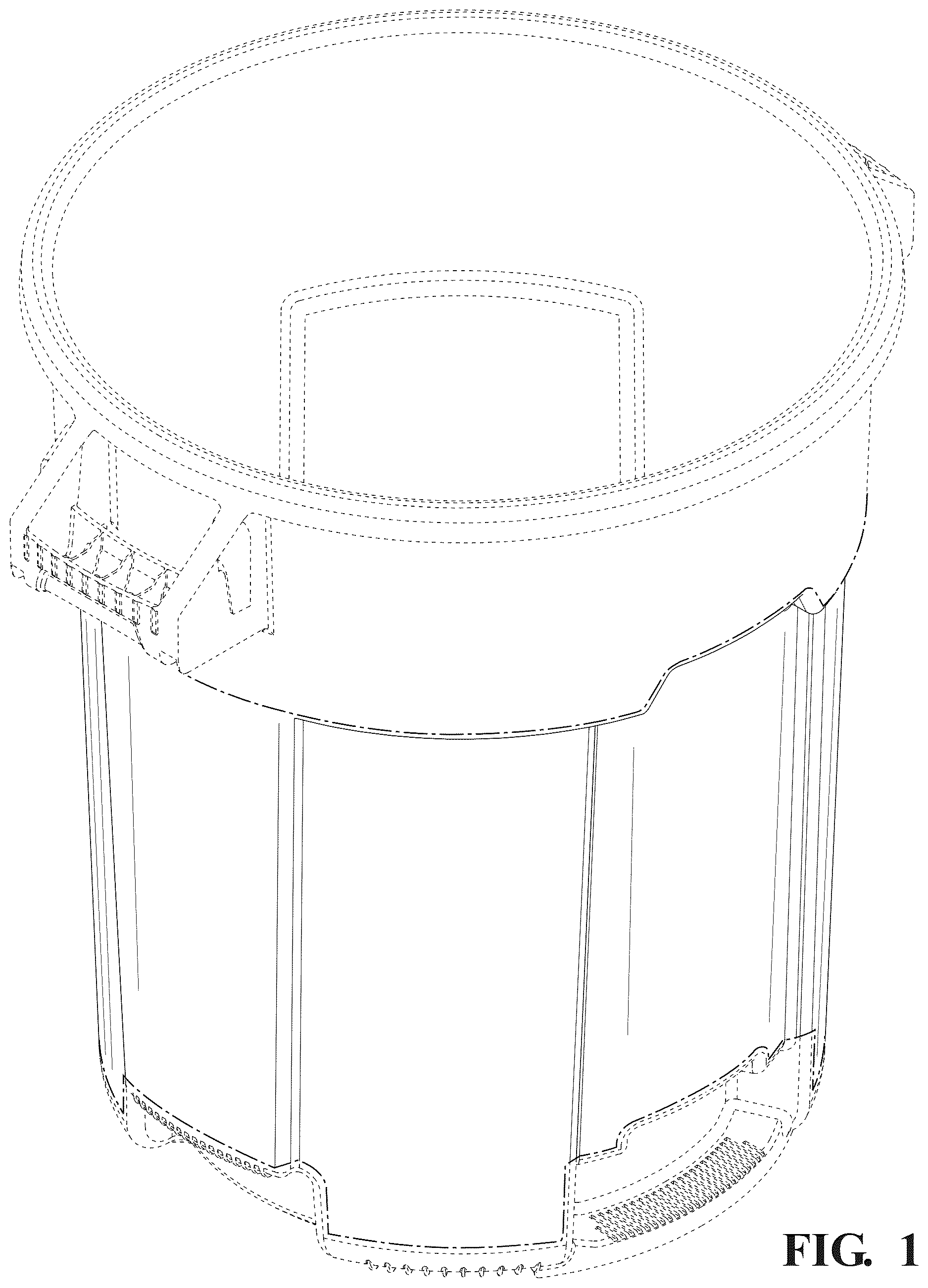 Patent USD1125766 — Trash can vents — Figure 1