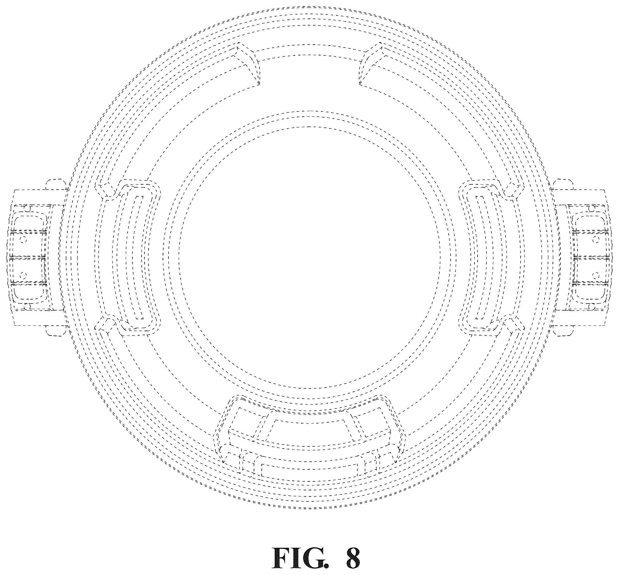 Patent USD1125766 Figure 8 – Trash can vents