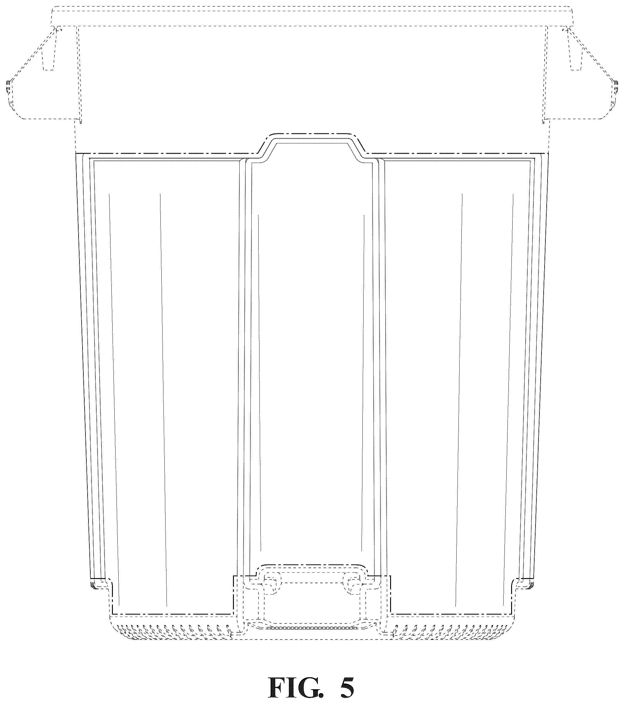 Patent USD1125767 Figure 5 – Trash can vents