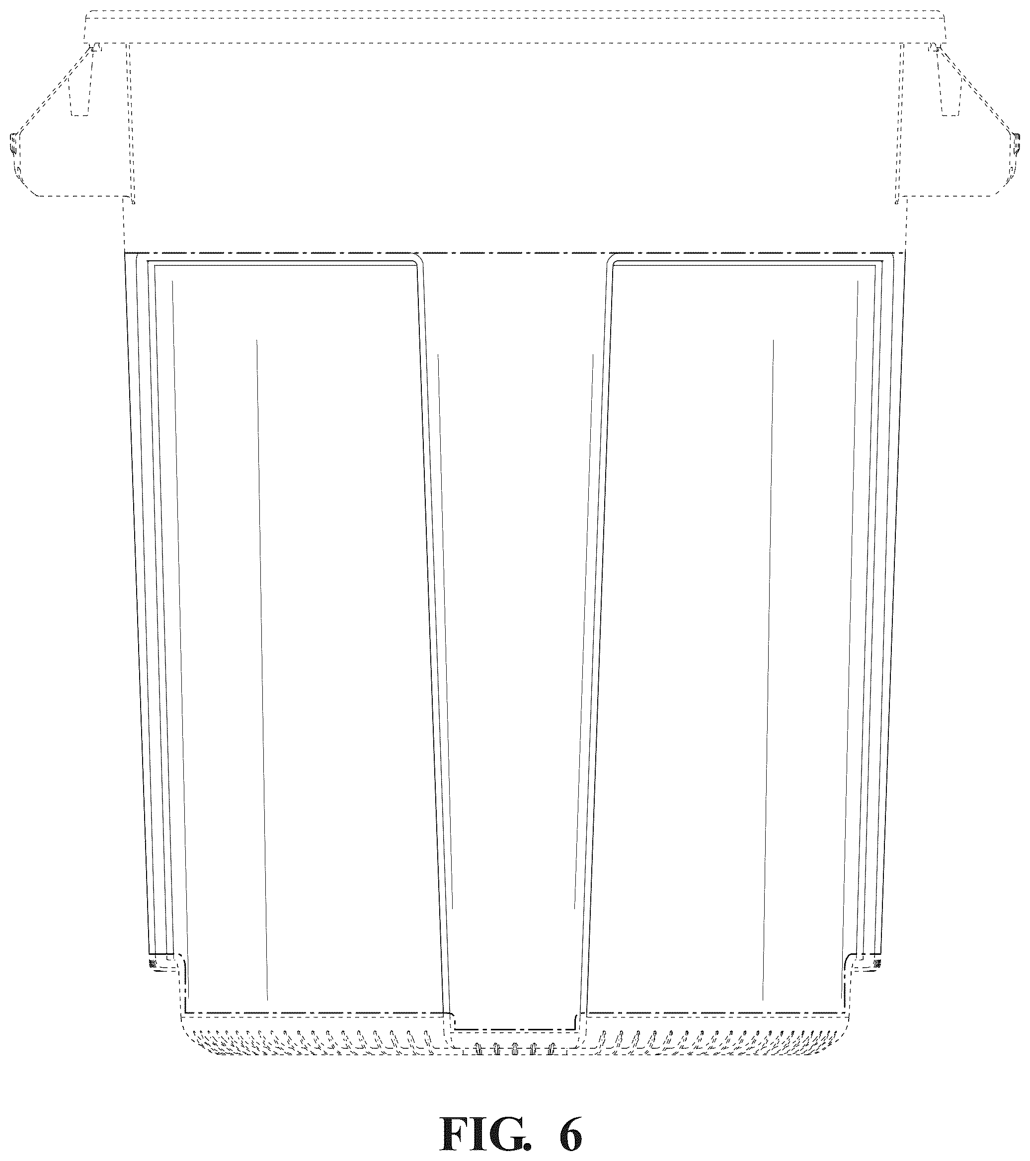 Patent USD1125767 Figure 6 – Trash can vents