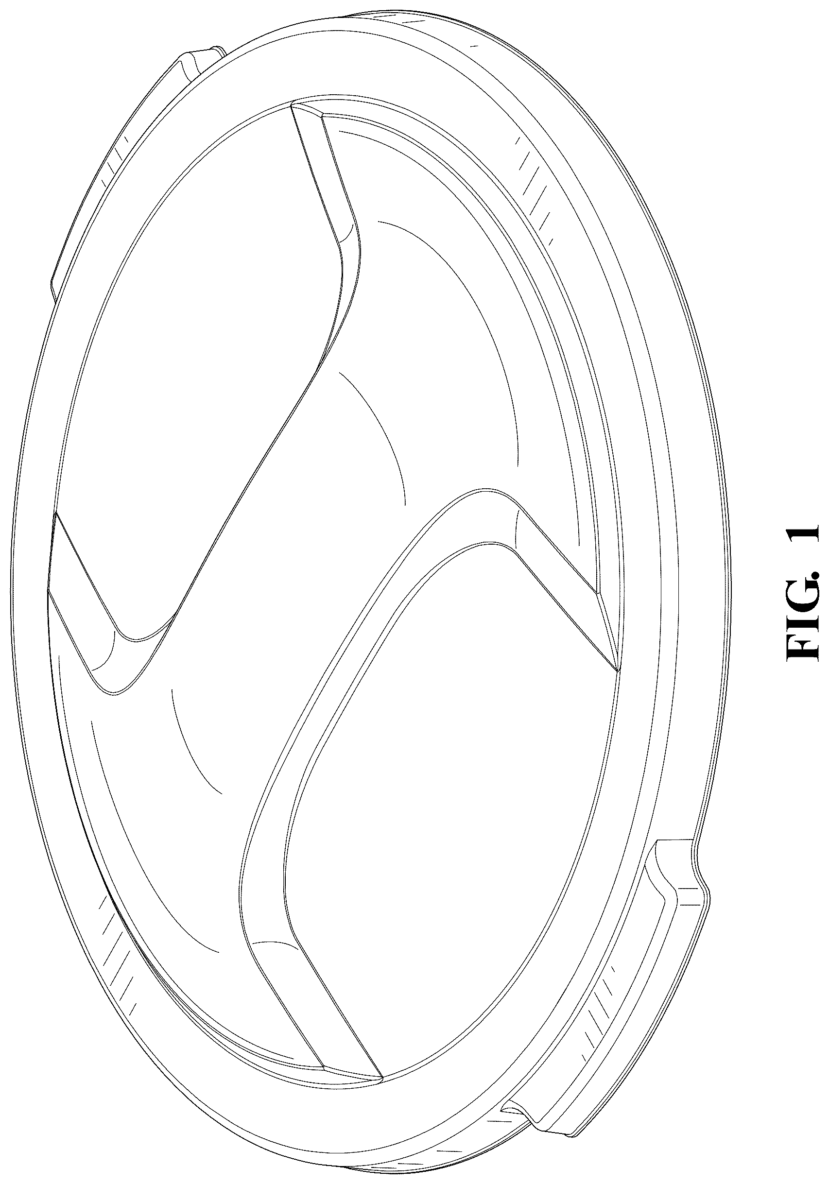 Patent USD1125768 — Trash can lid — Figure 1