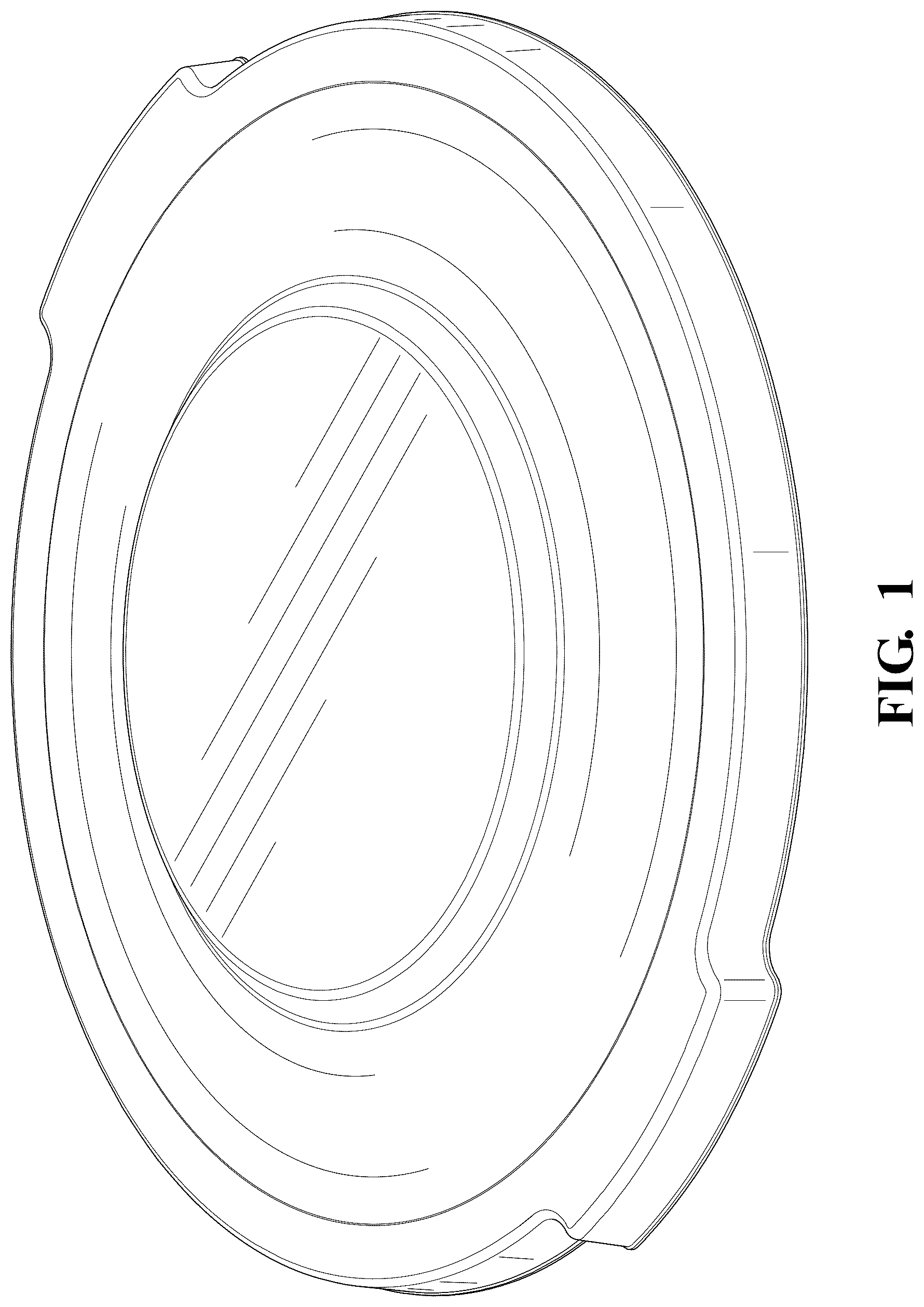 Patent USD1125769 — Trash can lid — Figure 1