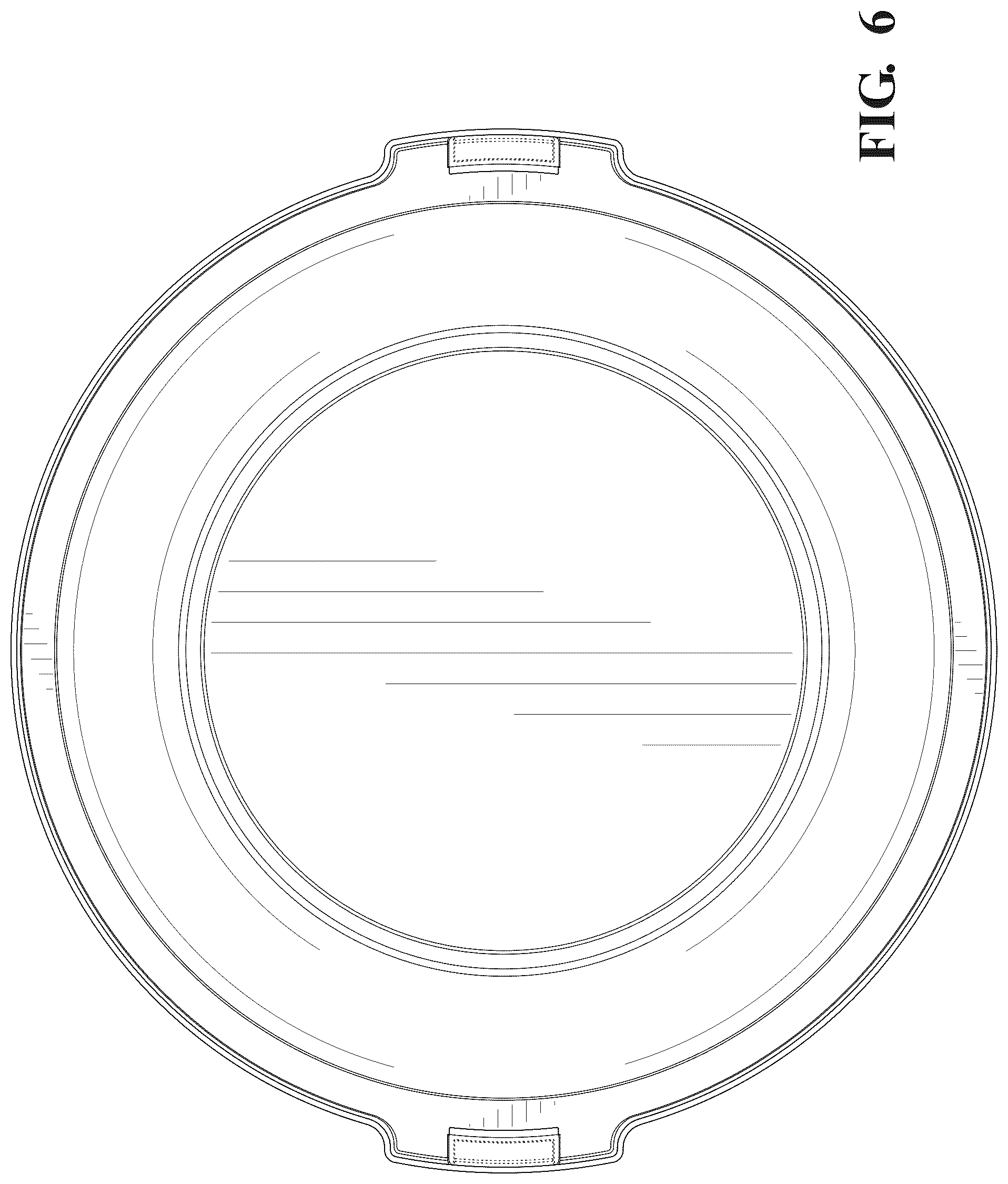 Patent USD1125773 Figure 5 – Trash can lid