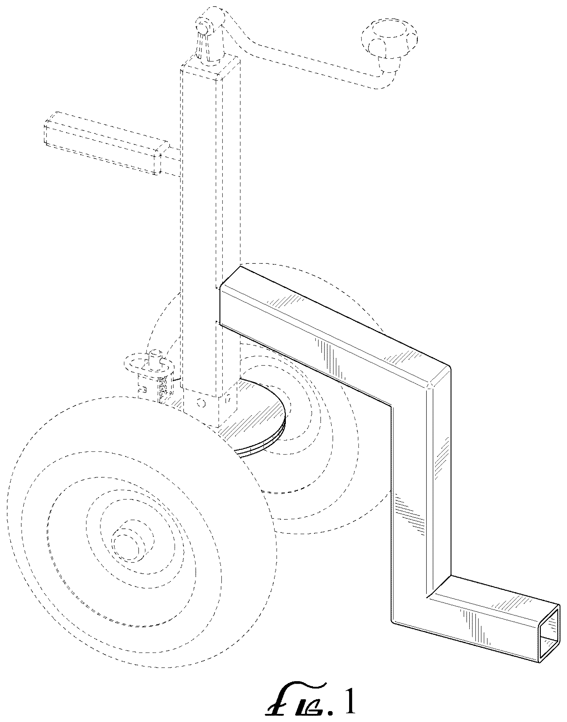 Patent USD1125774 Figure 1 – Hand truck