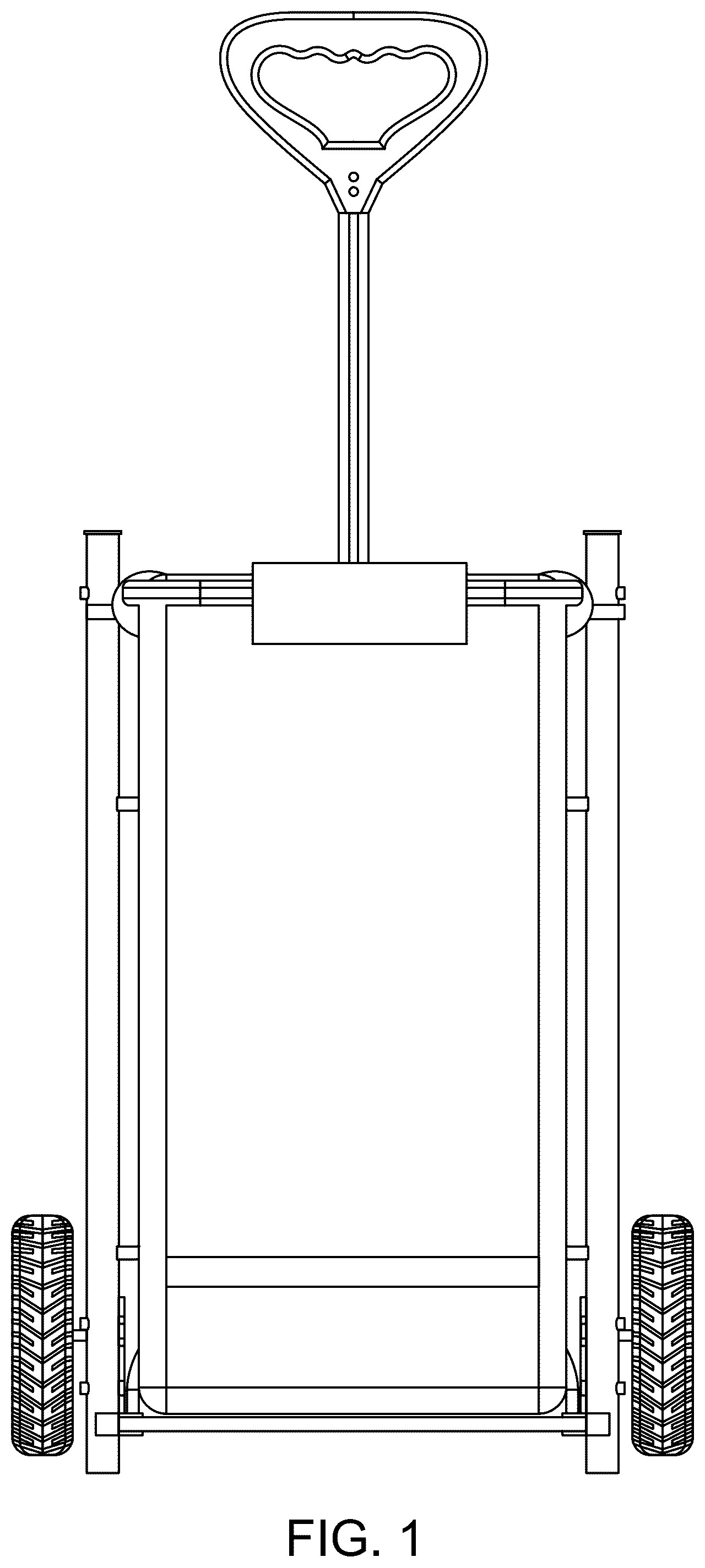Patent USD1125777 Figure 1 – Folding shopping cart