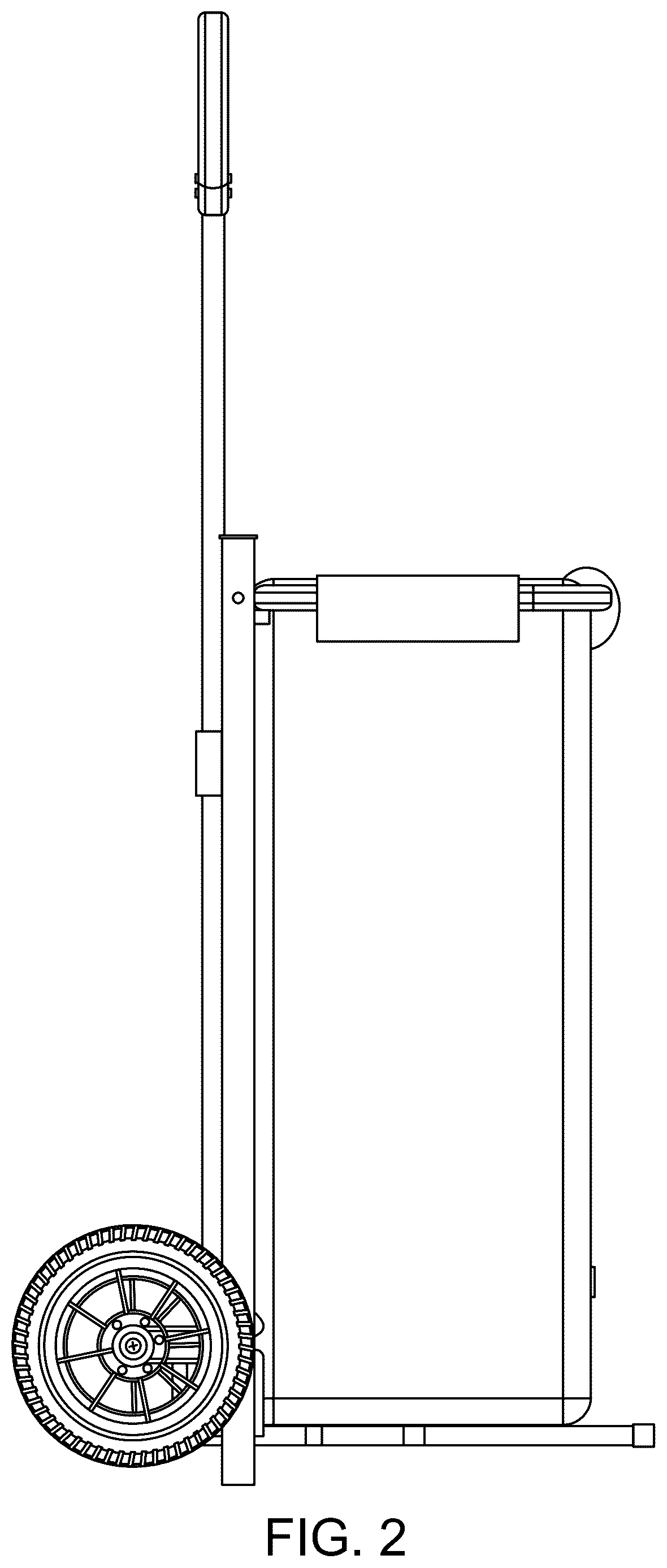 Patent USD1125777 Figure 2 – Folding shopping cart