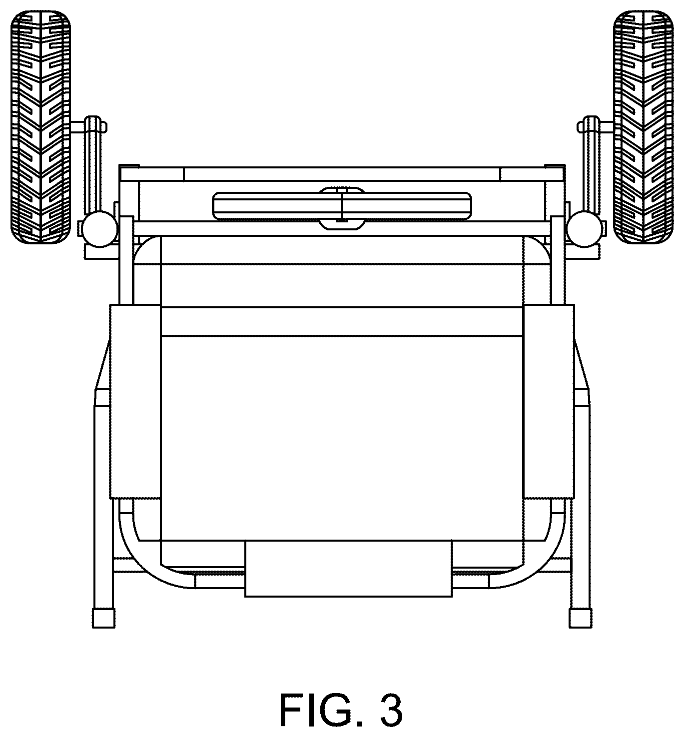 Patent USD1125777 Figure 3 – Folding shopping cart