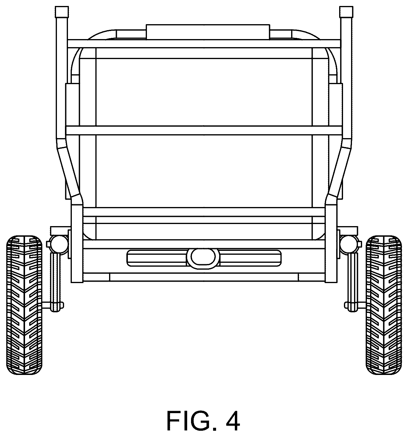 Patent USD1125777 Figure 4 – Folding shopping cart