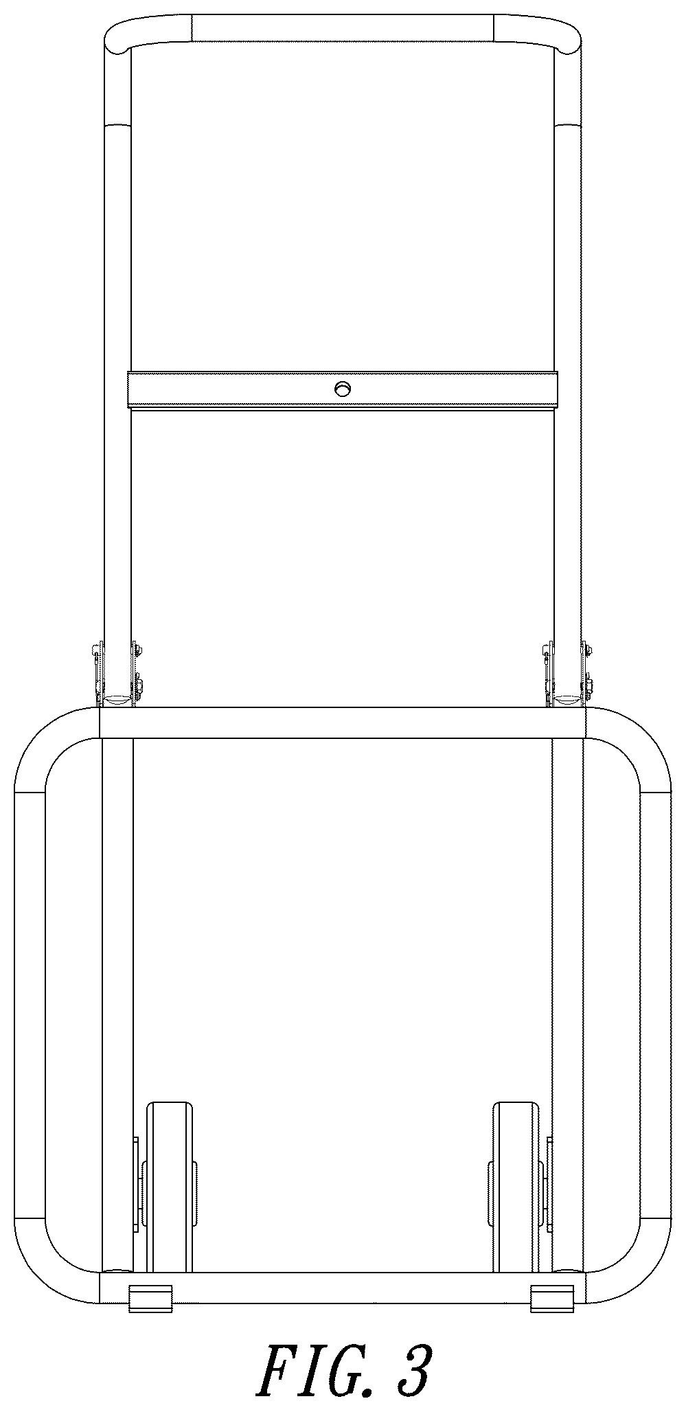 Patent USD1125778 Figure 3 – Push cart