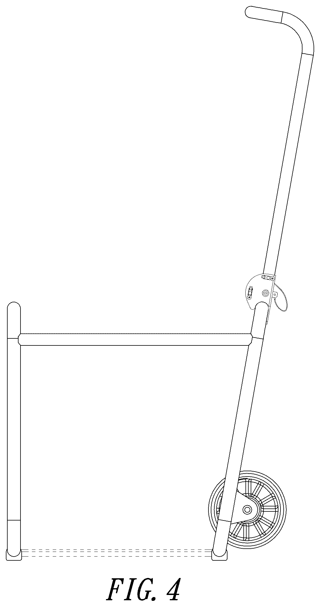 Patent USD1125778 Figure 4 – Push cart