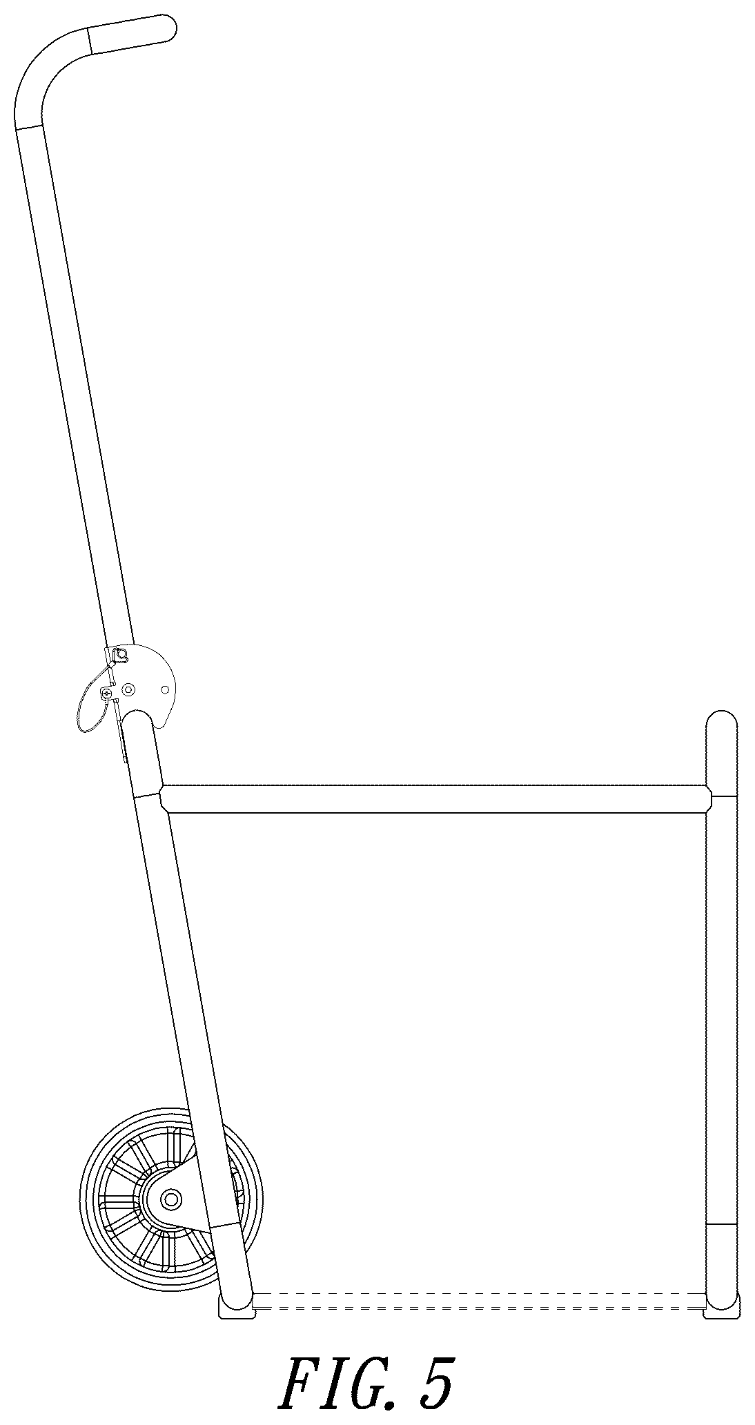 Patent USD1125778 Figure 5 – Push cart