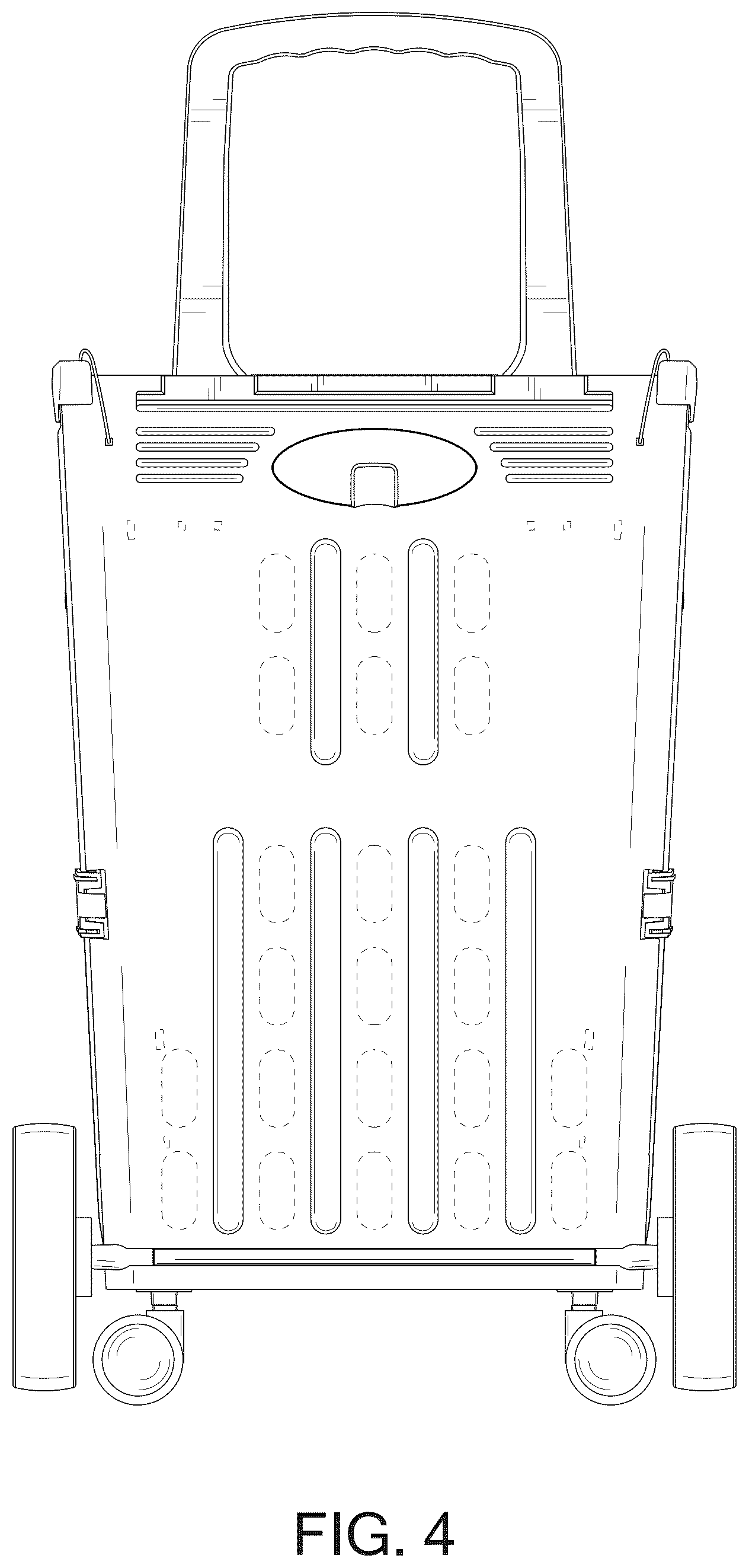 Patent USD1125779 Figure 4 – Foldable shopping cart