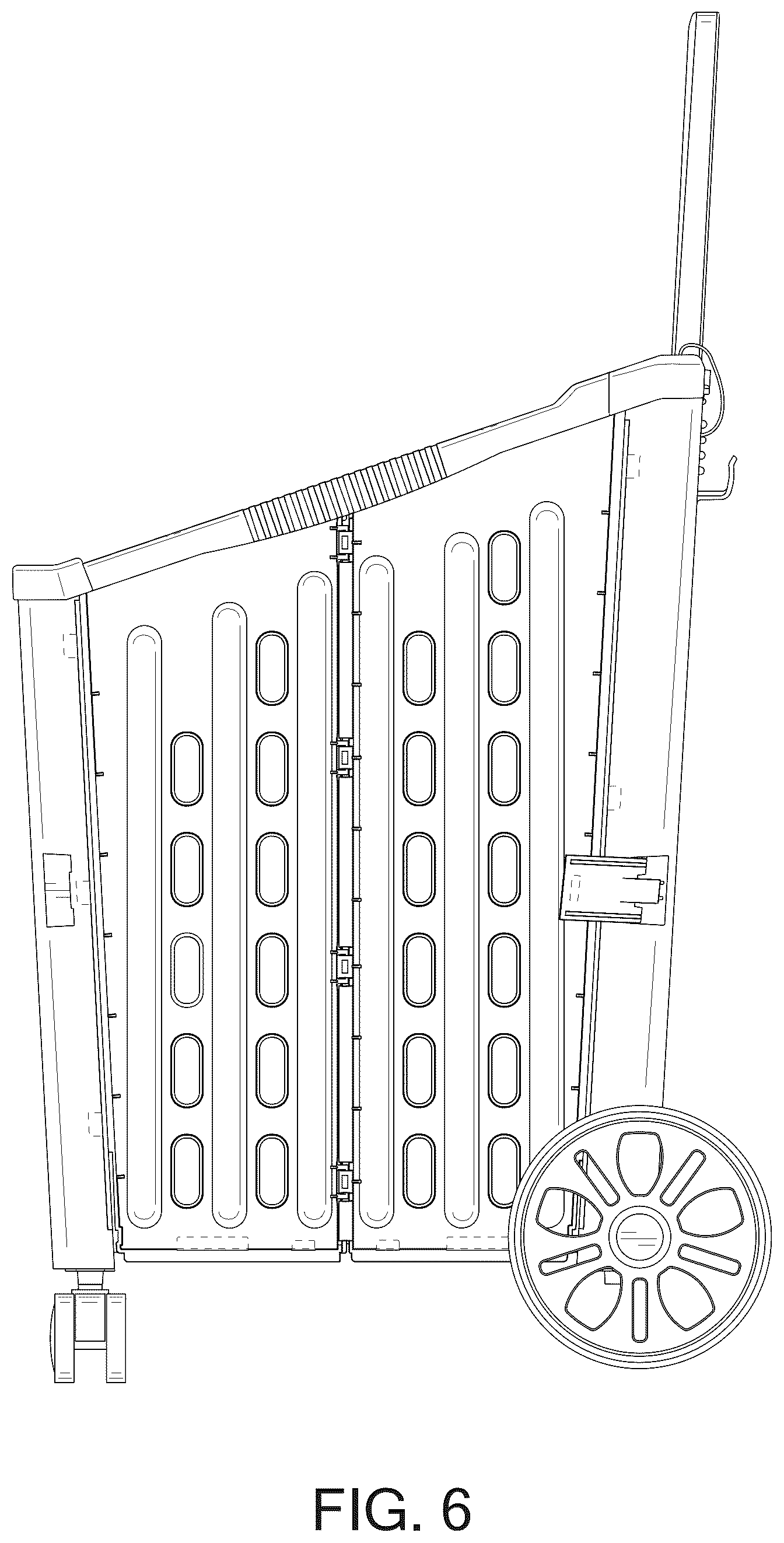 Patent USD1125779 Figure 6 – Foldable shopping cart