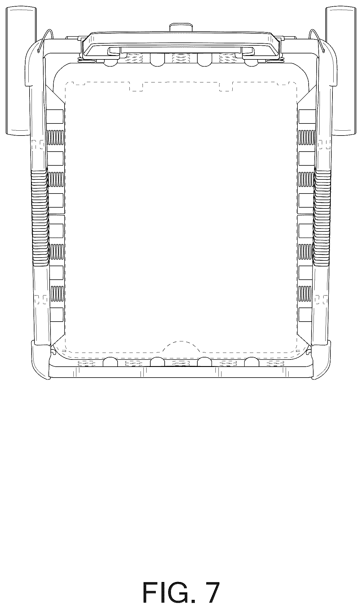 Patent USD1125779 Figure 7 – Foldable shopping cart