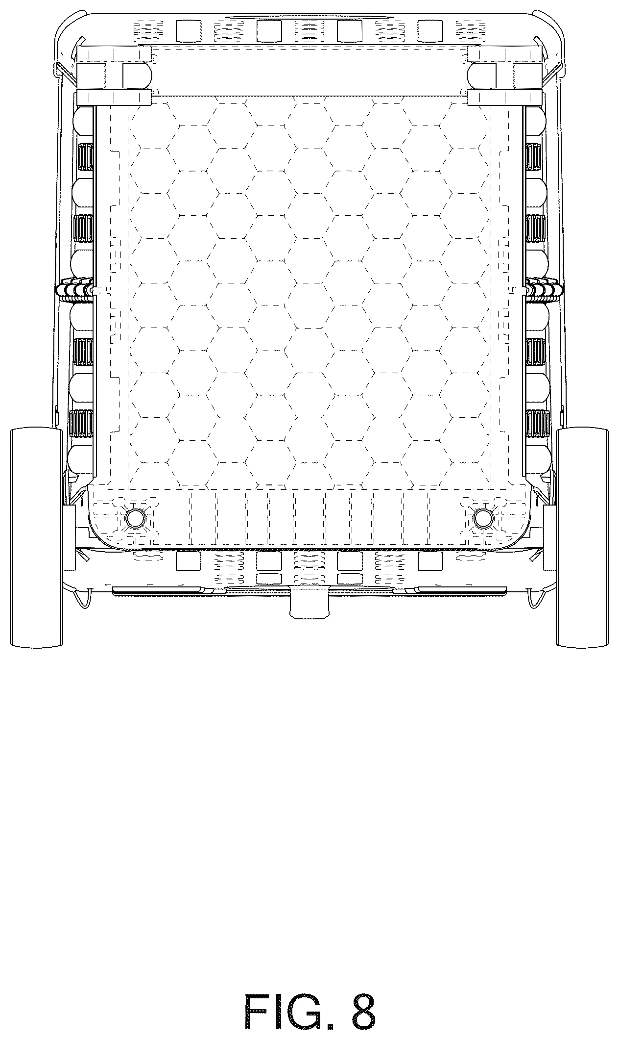 Patent USD1125779 Figure 8 – Foldable shopping cart