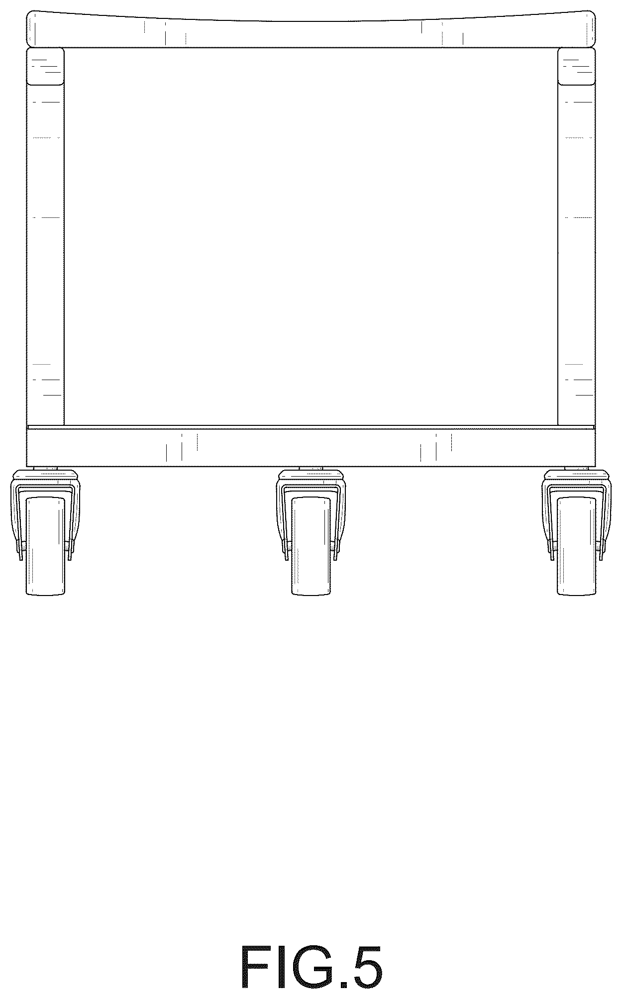Patent USD1125781 Figure 5 – Tool stool