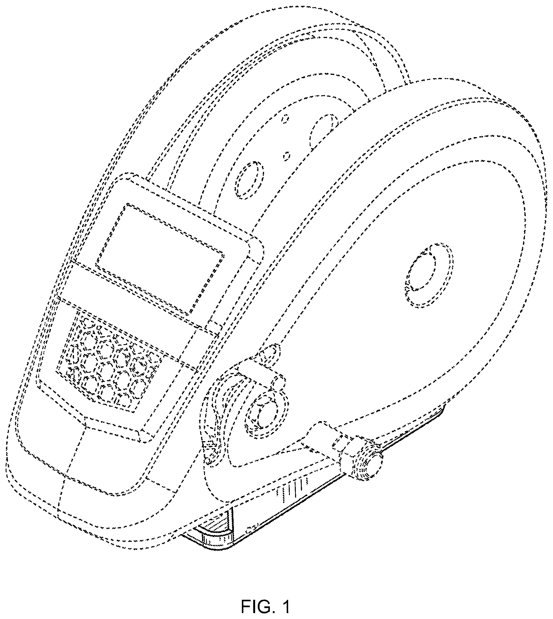 Patent USD1125782 Figure 1 – Winch housing