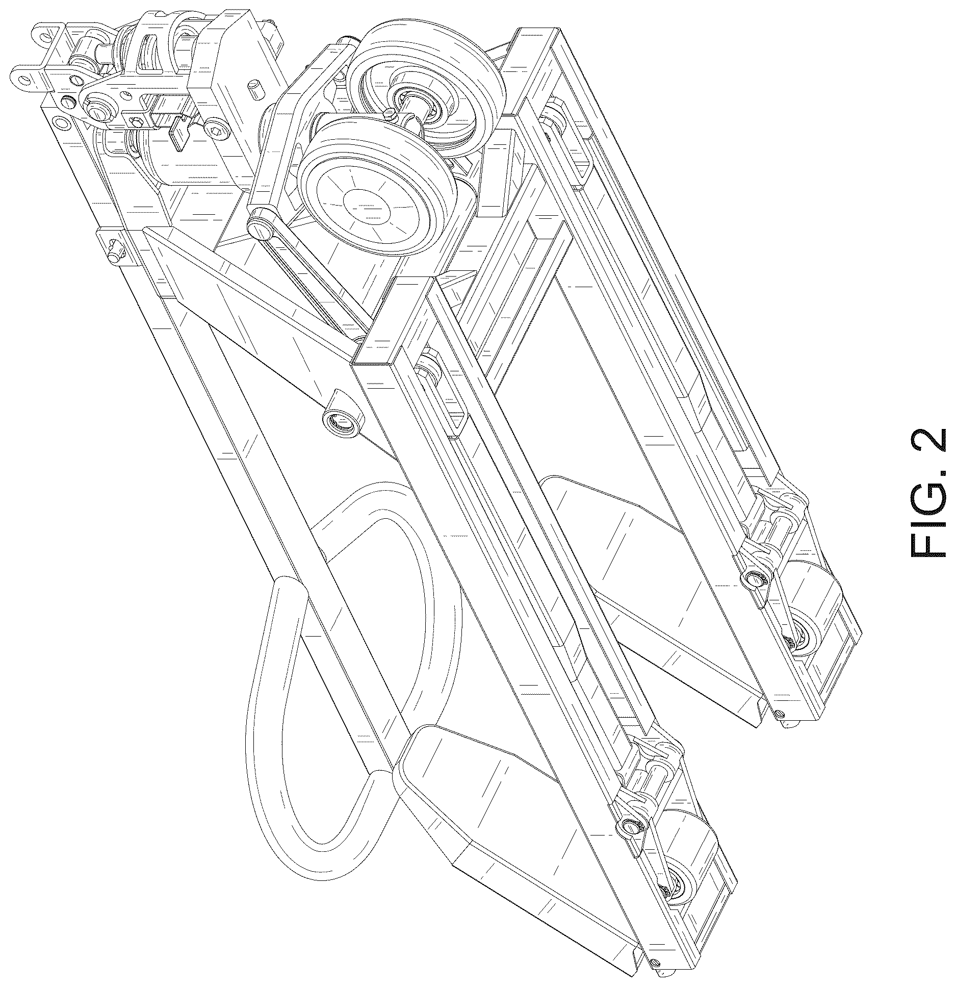 Patent USD1125784 Figure 2 – Foldable pallet truck