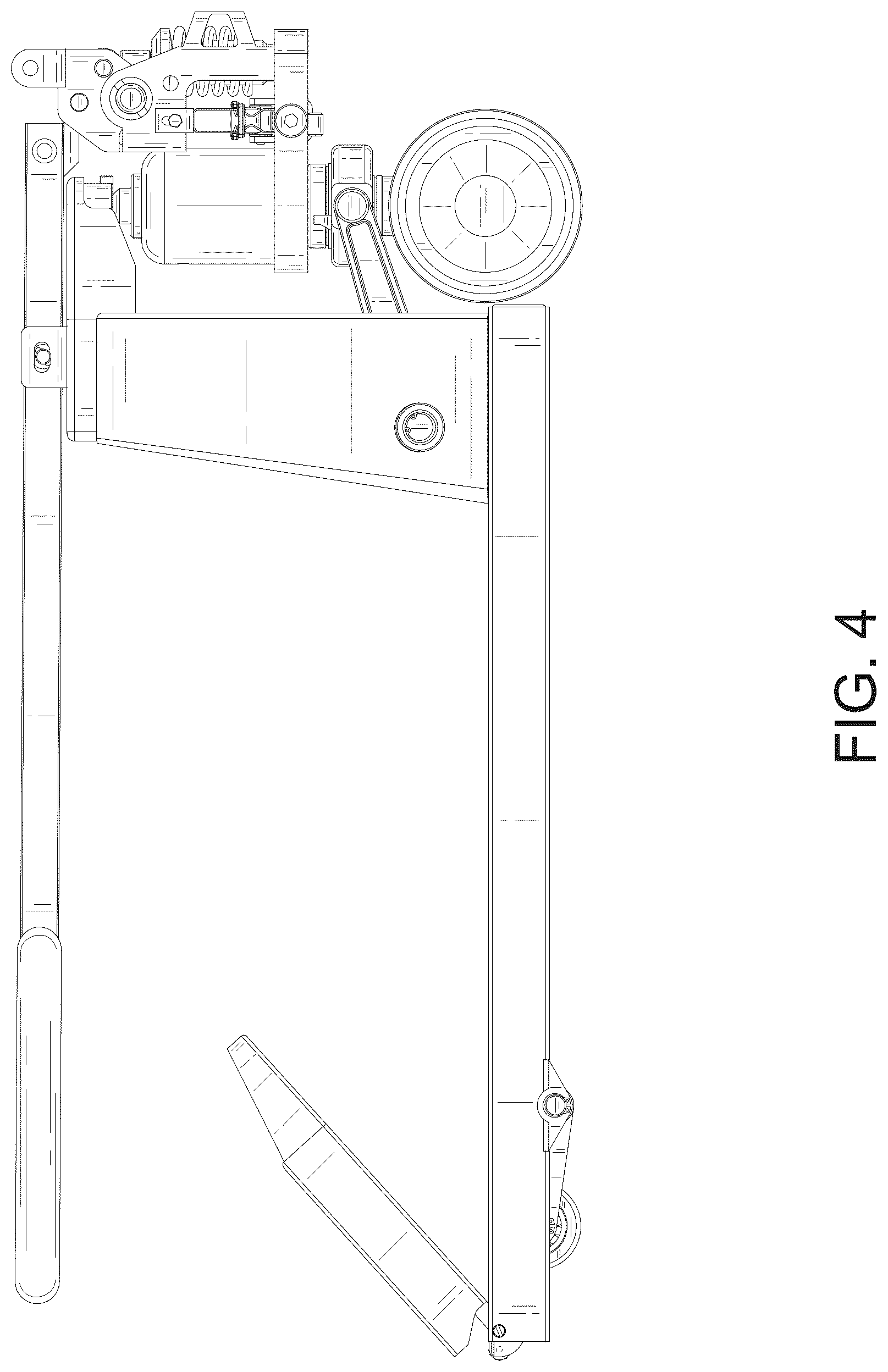 Patent USD1125784 Figure 4 – Foldable pallet truck