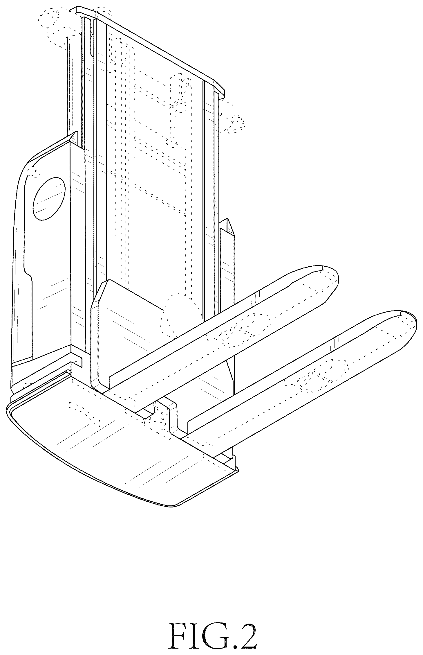 Patent USD1125785 Figure 2 – Pallet truck