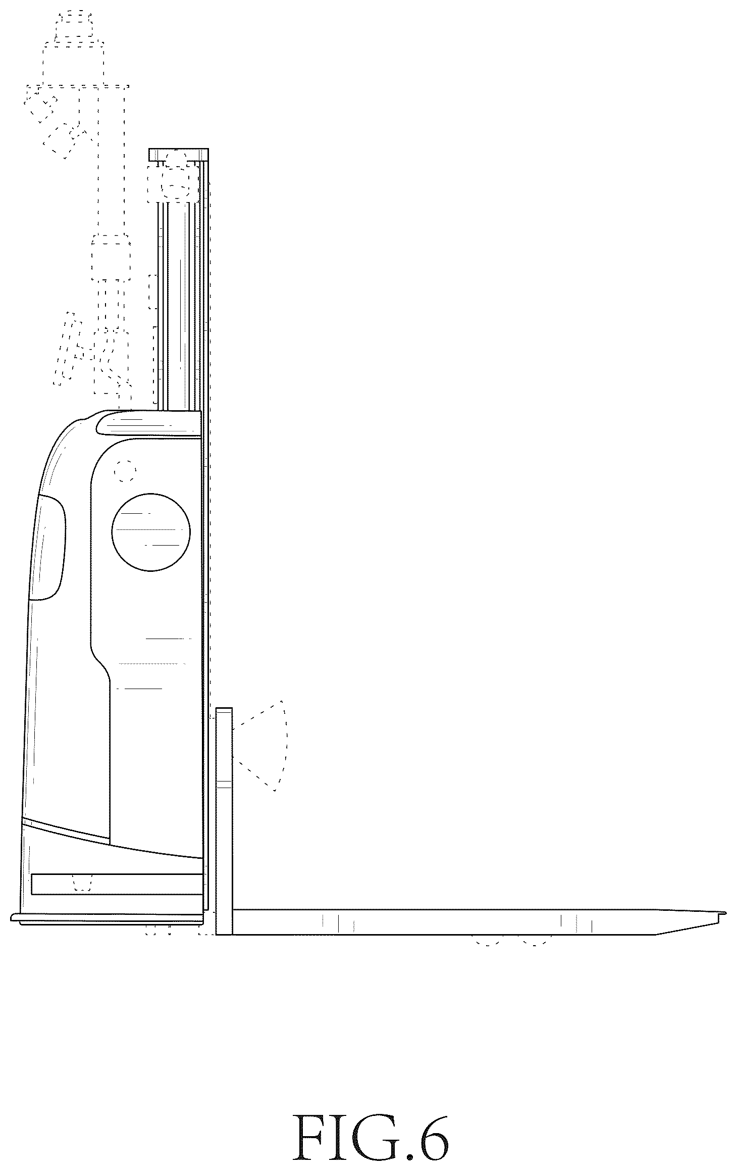 Patent USD1125785 Figure 6 – Pallet truck