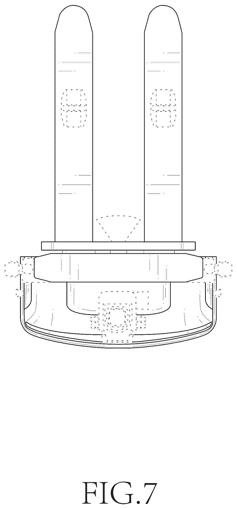 Patent USD1125785 Figure 7 – Pallet truck