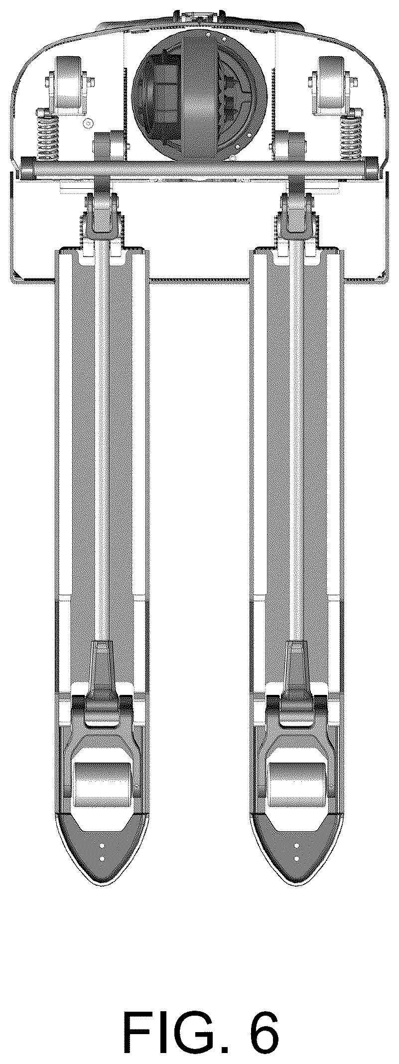Patent USD1125786 Figure 6 – Walking pallet truck