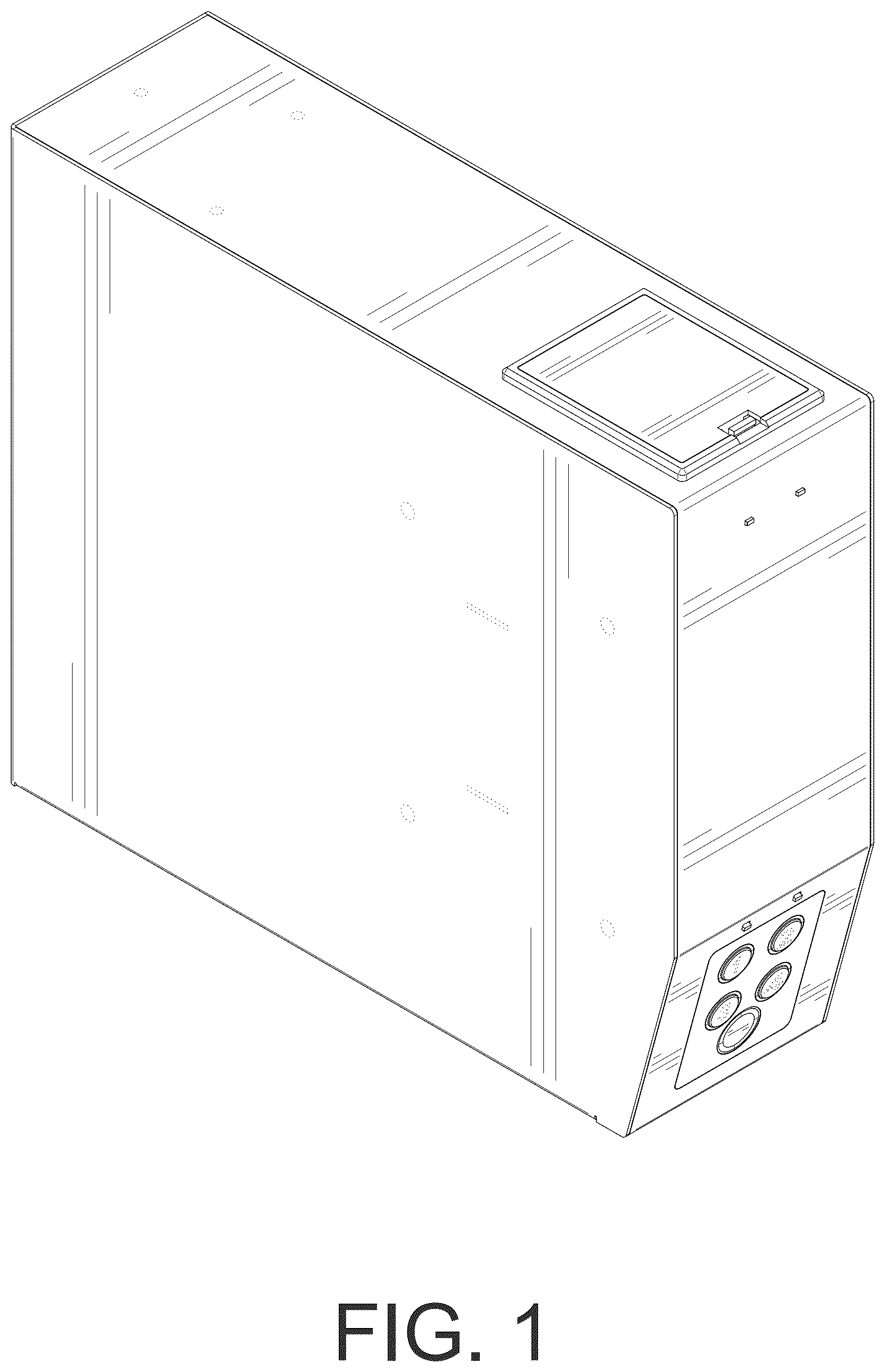 Patent USD1125788 Figure 1 – Gun safe